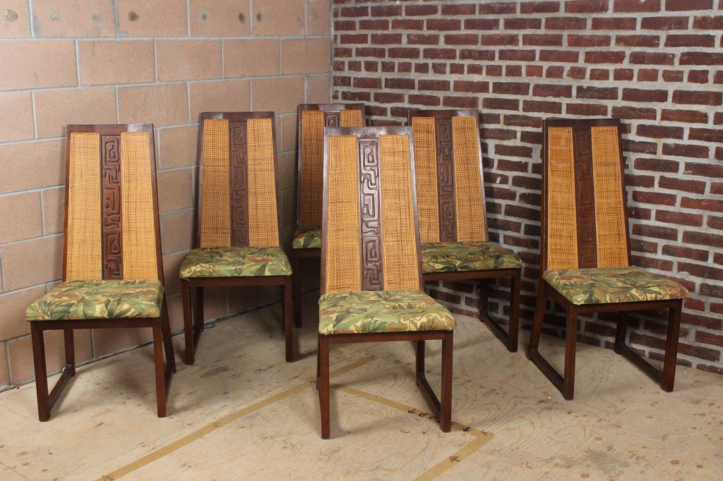 6 Caned High Back Side Chairs (1 of 5)