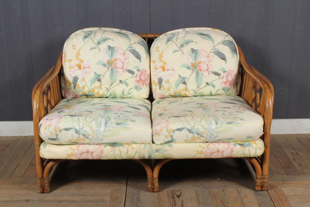 Bamboo Settee: Bamboo Settee Size: 31" H x 51" W x 34" D