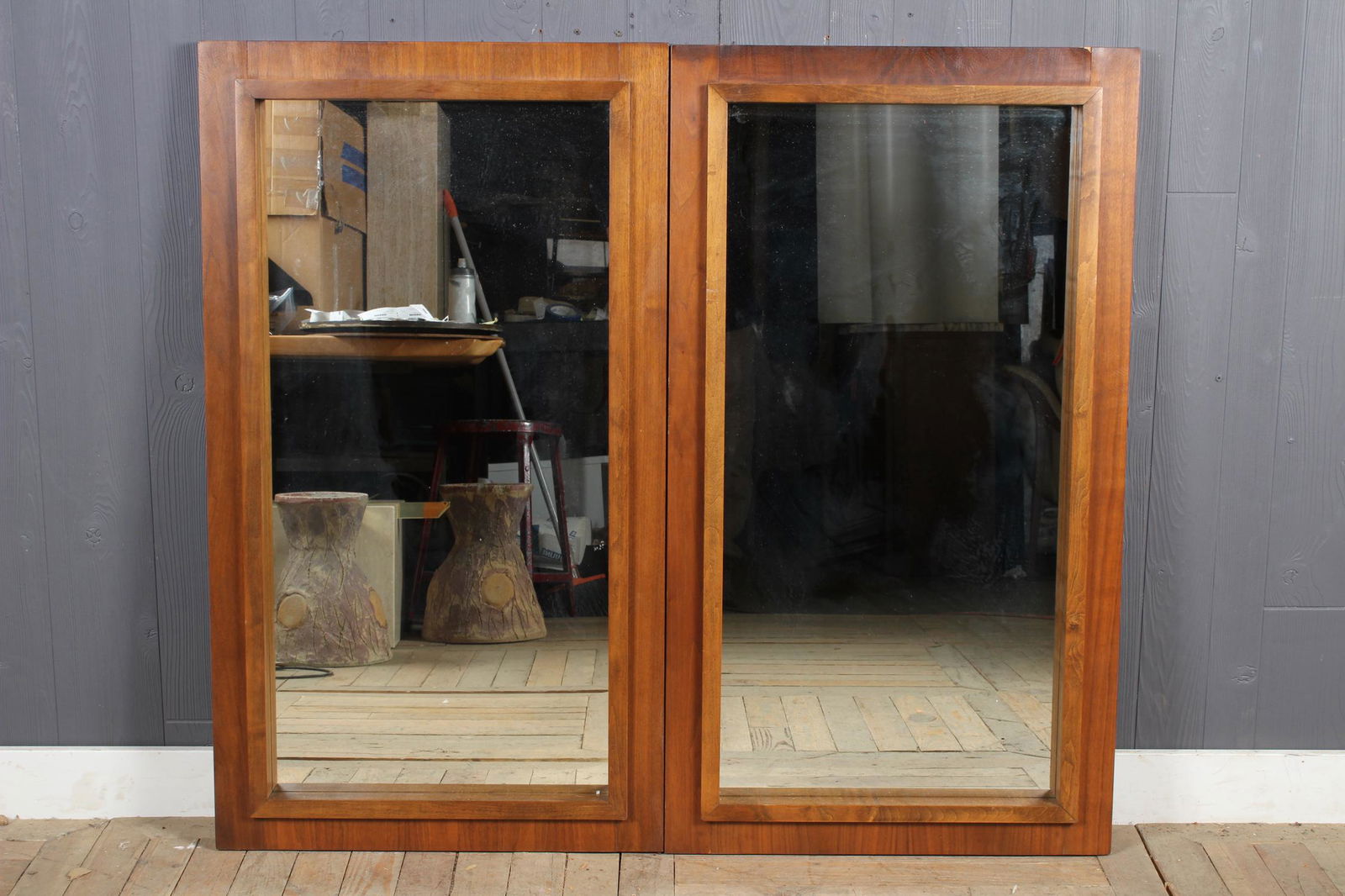 2 Mid Century Modern Mirrors from Dresser (1 of 4)