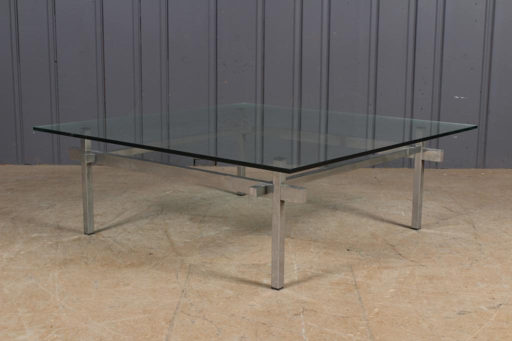 Square Chrome Coffee Table (1 of 3)