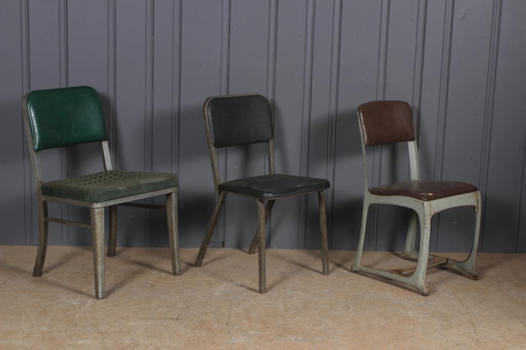 3 Assorted Vintage Industrial Task Chairs (1 of 6)