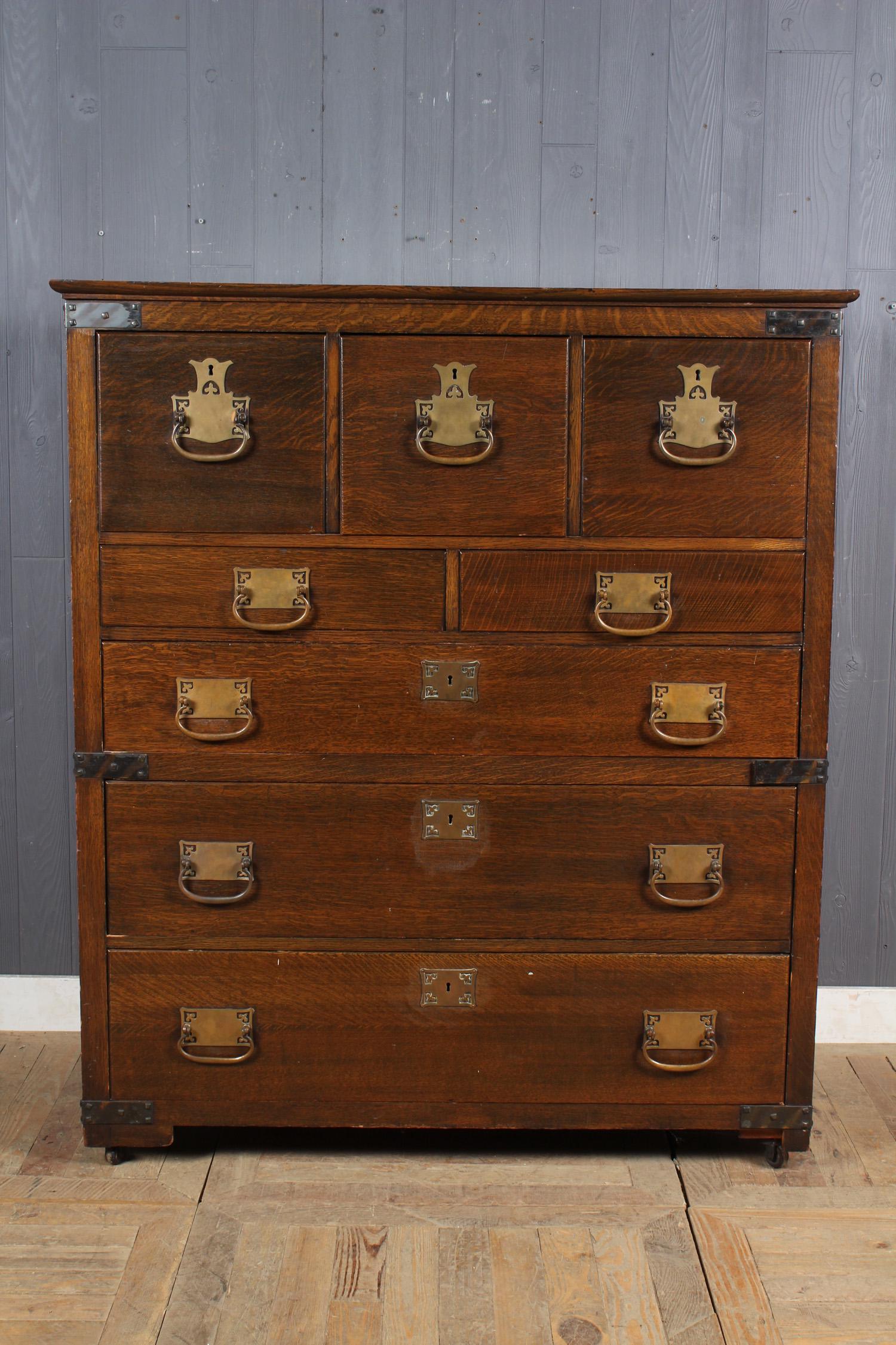 Buy Korean Campaign Style Chest Of Drawers Ashcroft And Moore In Pa