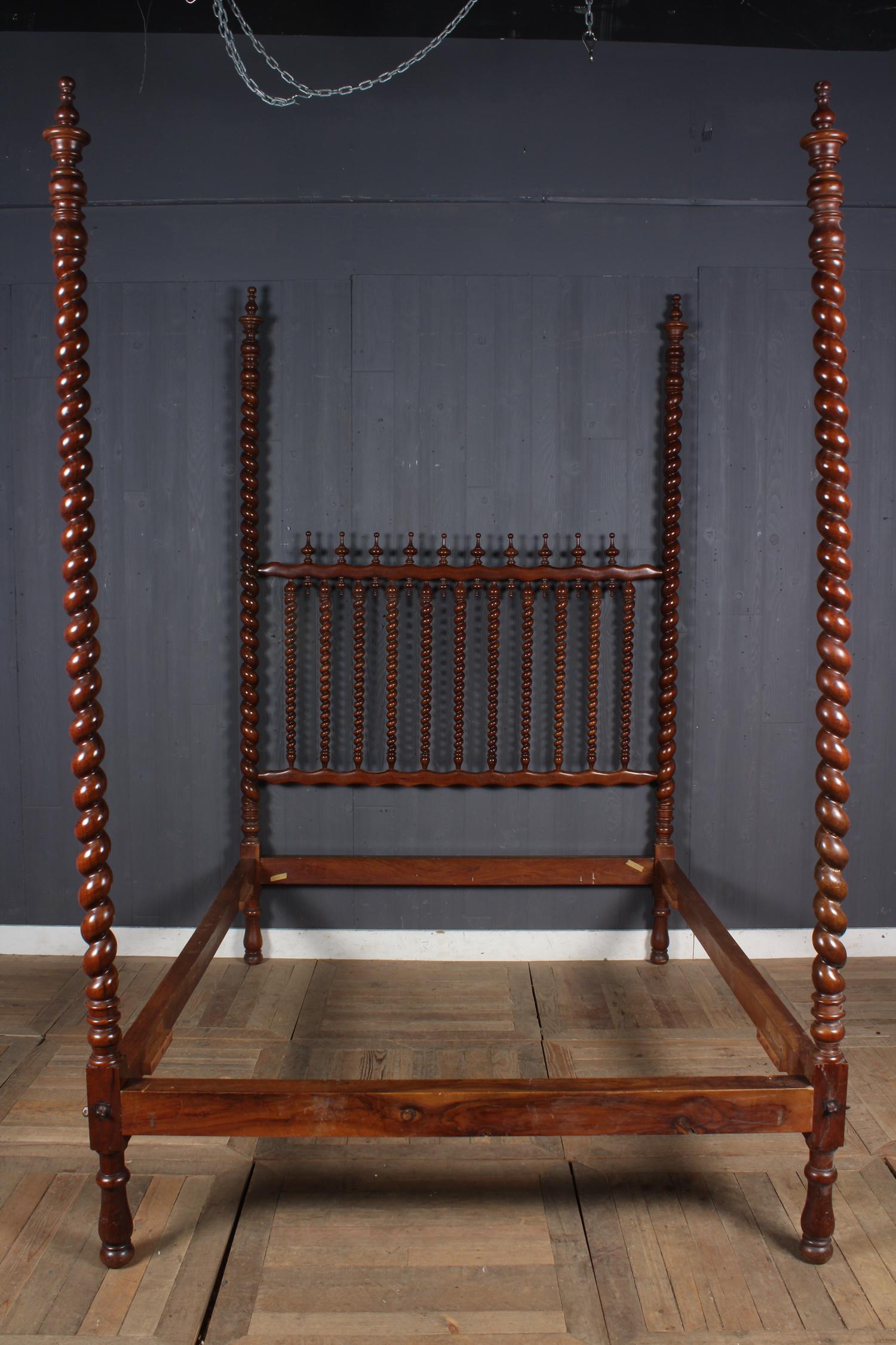 Antique Spanish Barley Twist Bed (1 of 9)