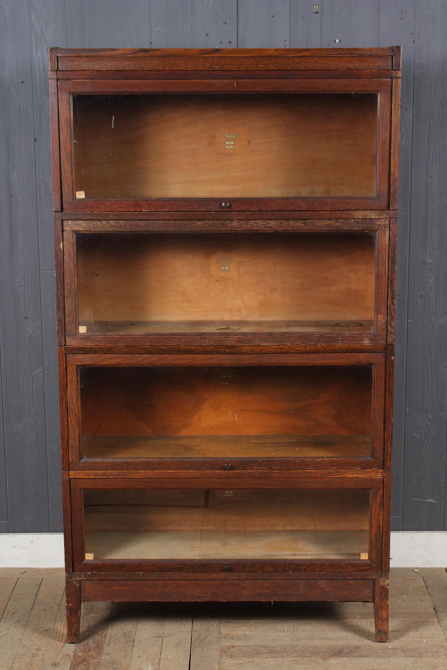 Macey 4 Stack Sectional Barrister Bookcase (1 of 5)