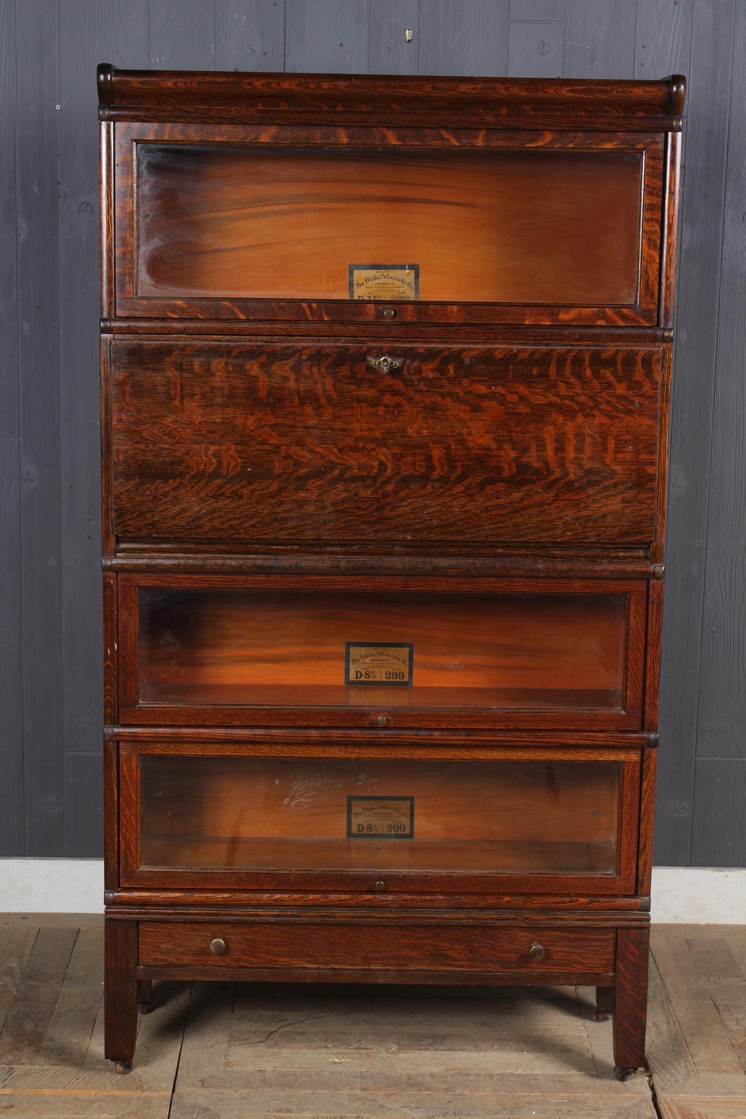 Barrister Bookcase with Secretary Desk Section (1 of 6)