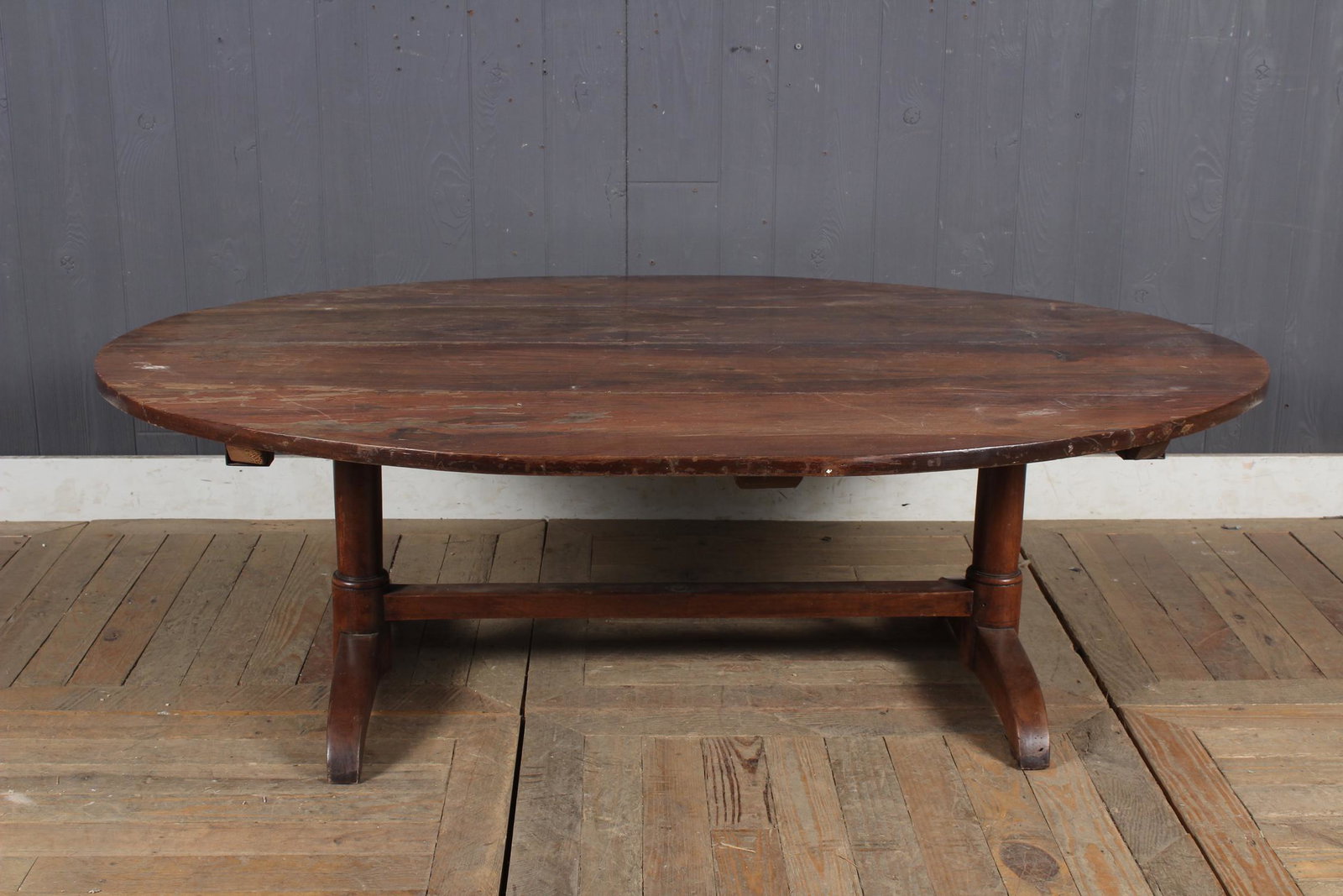 French Wine Tasting Table Cum Coffee Table: French Wine Tasting Table Cum Coffee Table. Size: 19" H x 57.5" W x 44.5" D