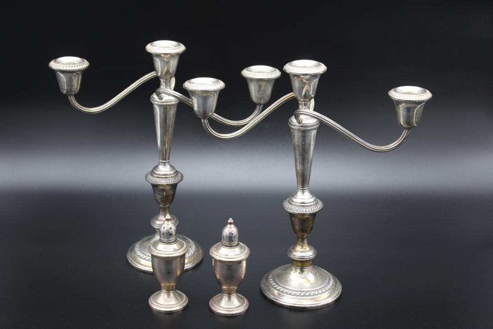 4 pc Lot Weighted Sterling Silver (1 of 10)