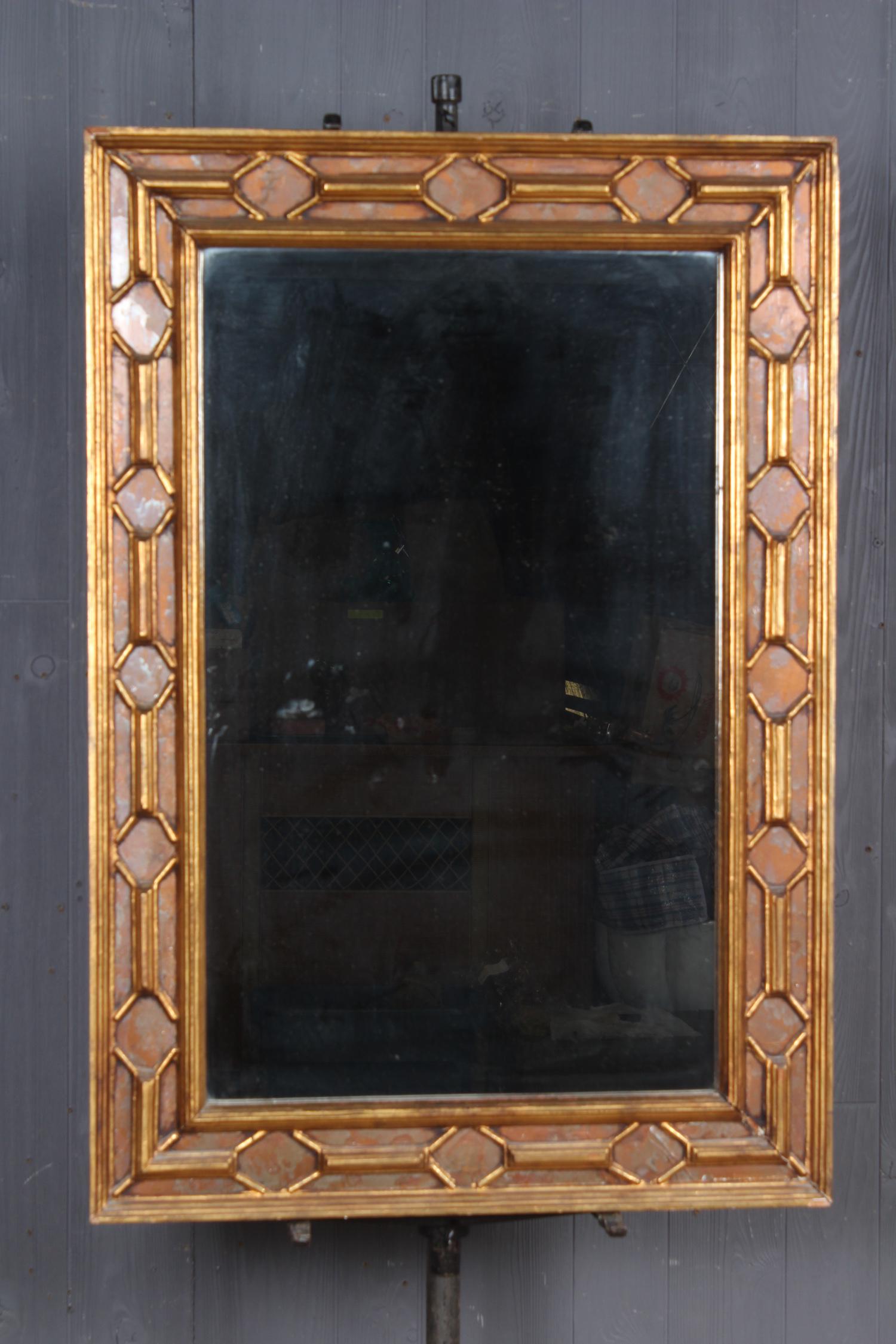 Charles II Inspired Faceted Frame Mirror (1 of 4)