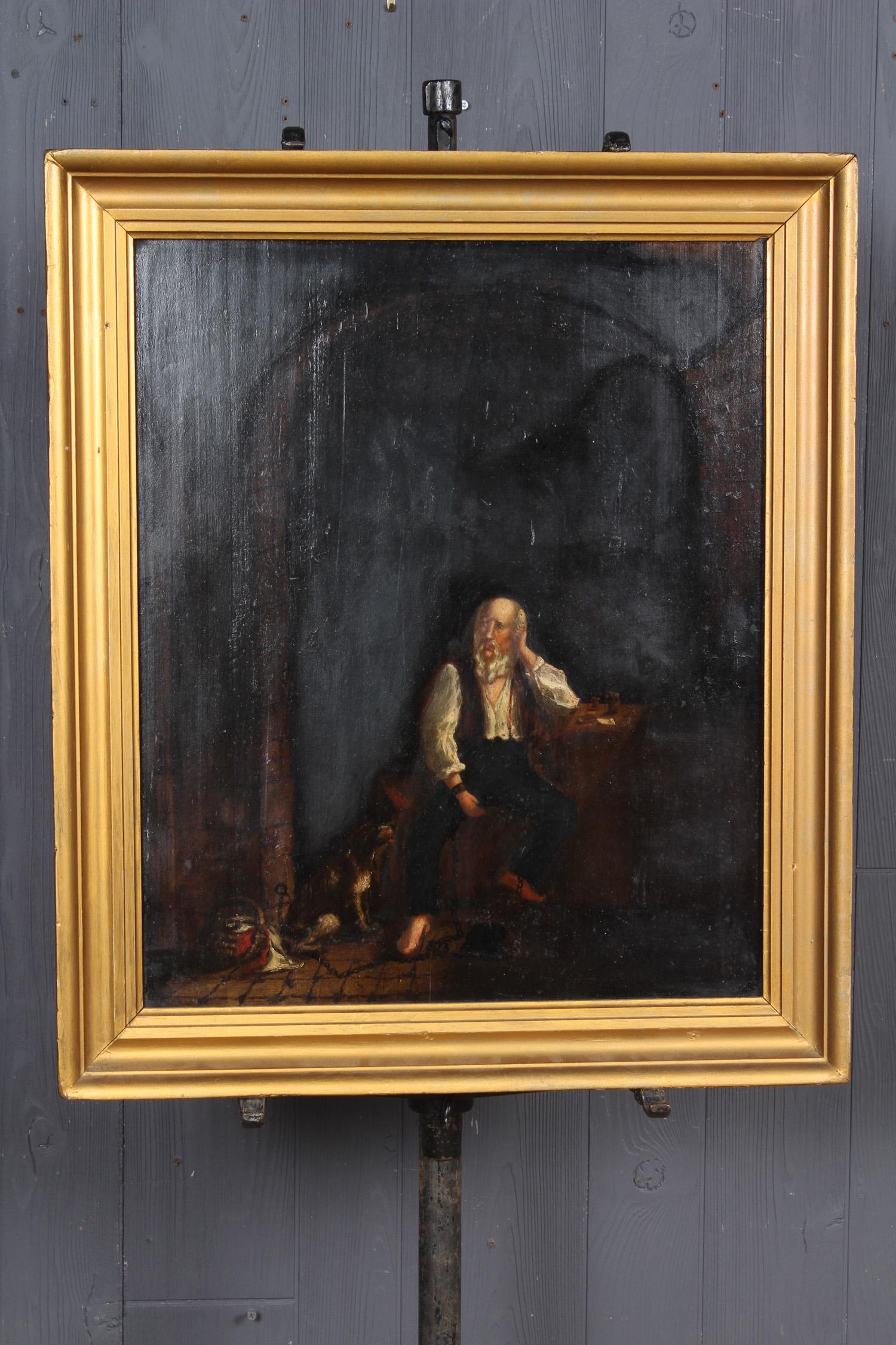 Antique Genre Painting (1 of 5)