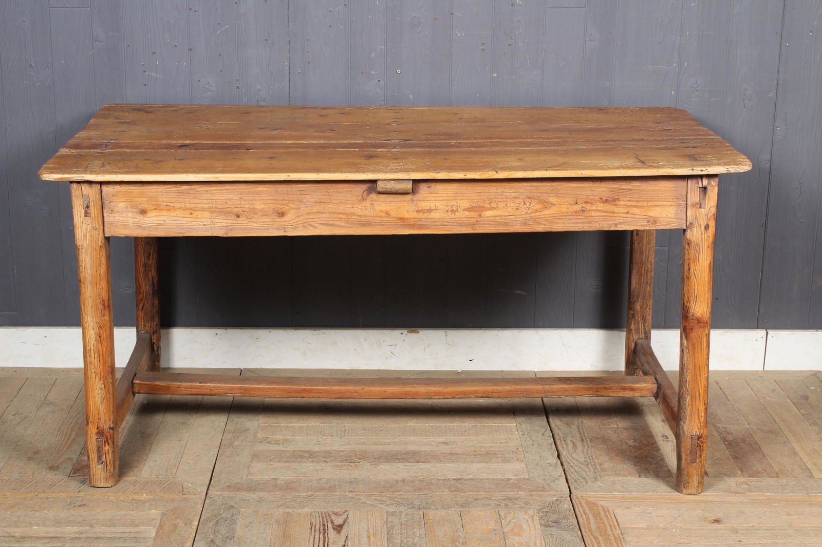 Antique Rustic Pitch Pine Farm Table (1 of 4)