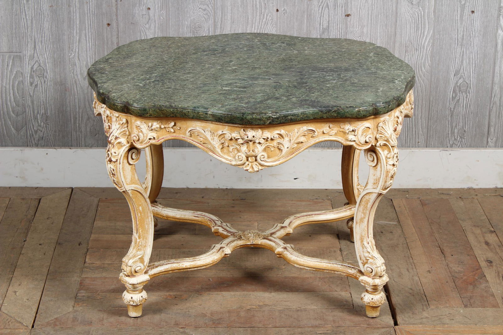 Continental Carved and Painted Coffee Table (1 of 3)