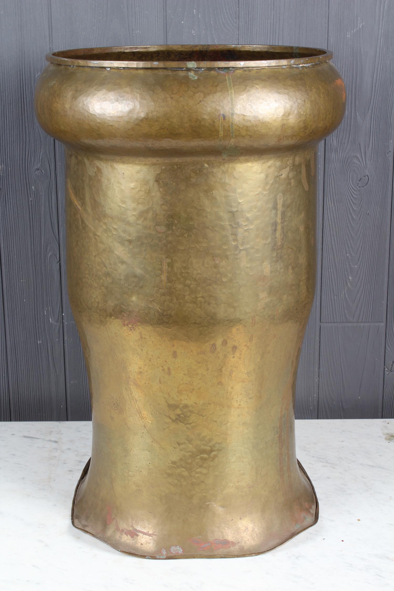 Large Arts and Crafts Hammered Copper Urn (1 of 4)