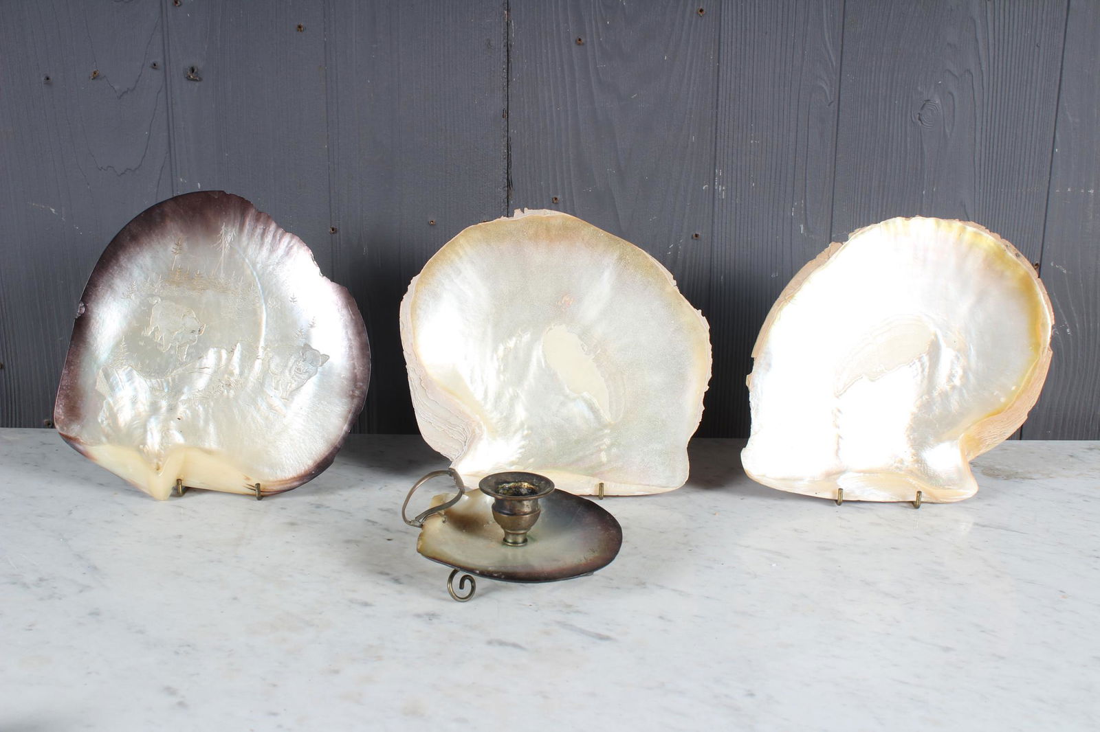 Lot of 4 Mother of Pearl Bibelots (1 of 8)