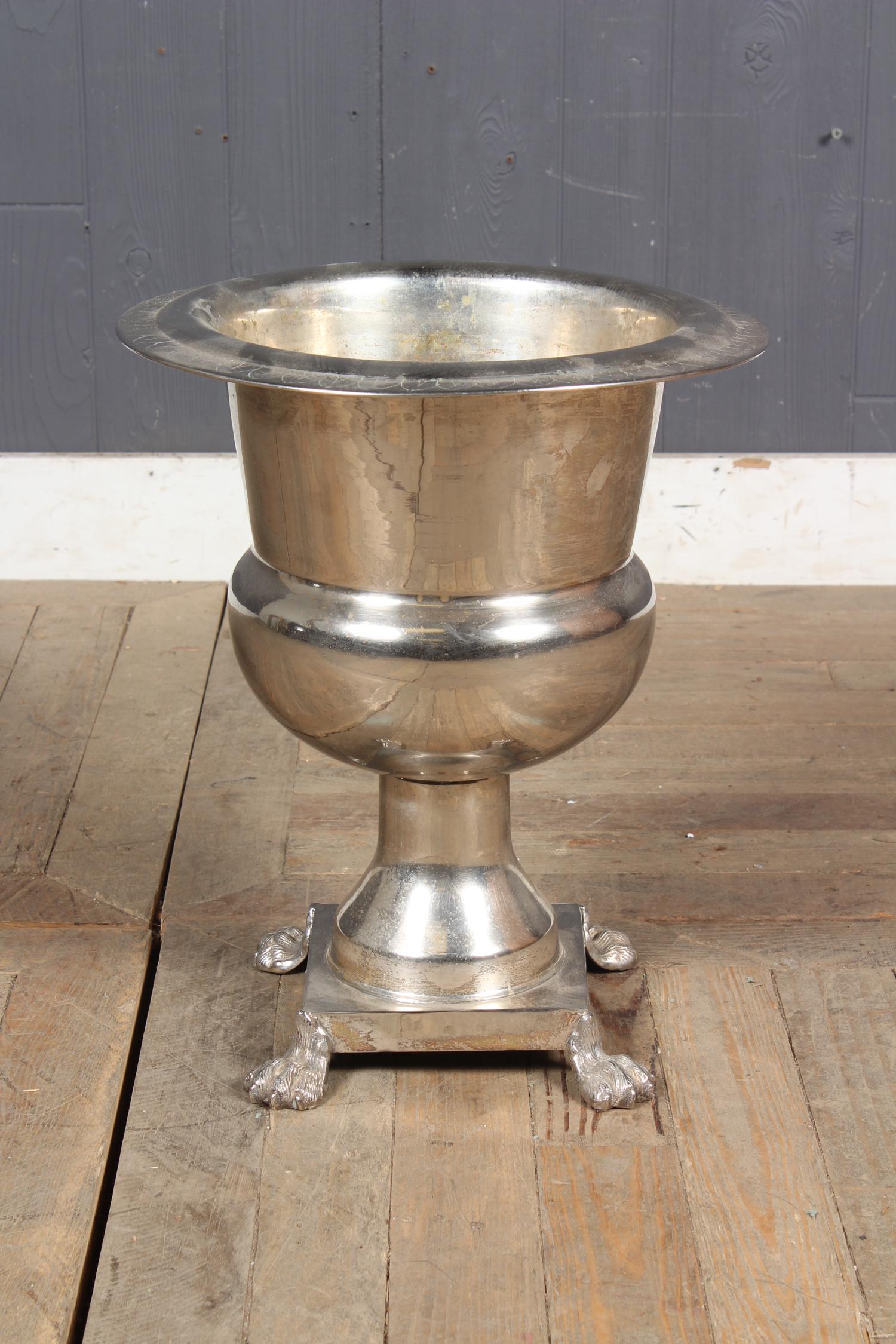 Footed Silver Plate Urn (1 of 4)