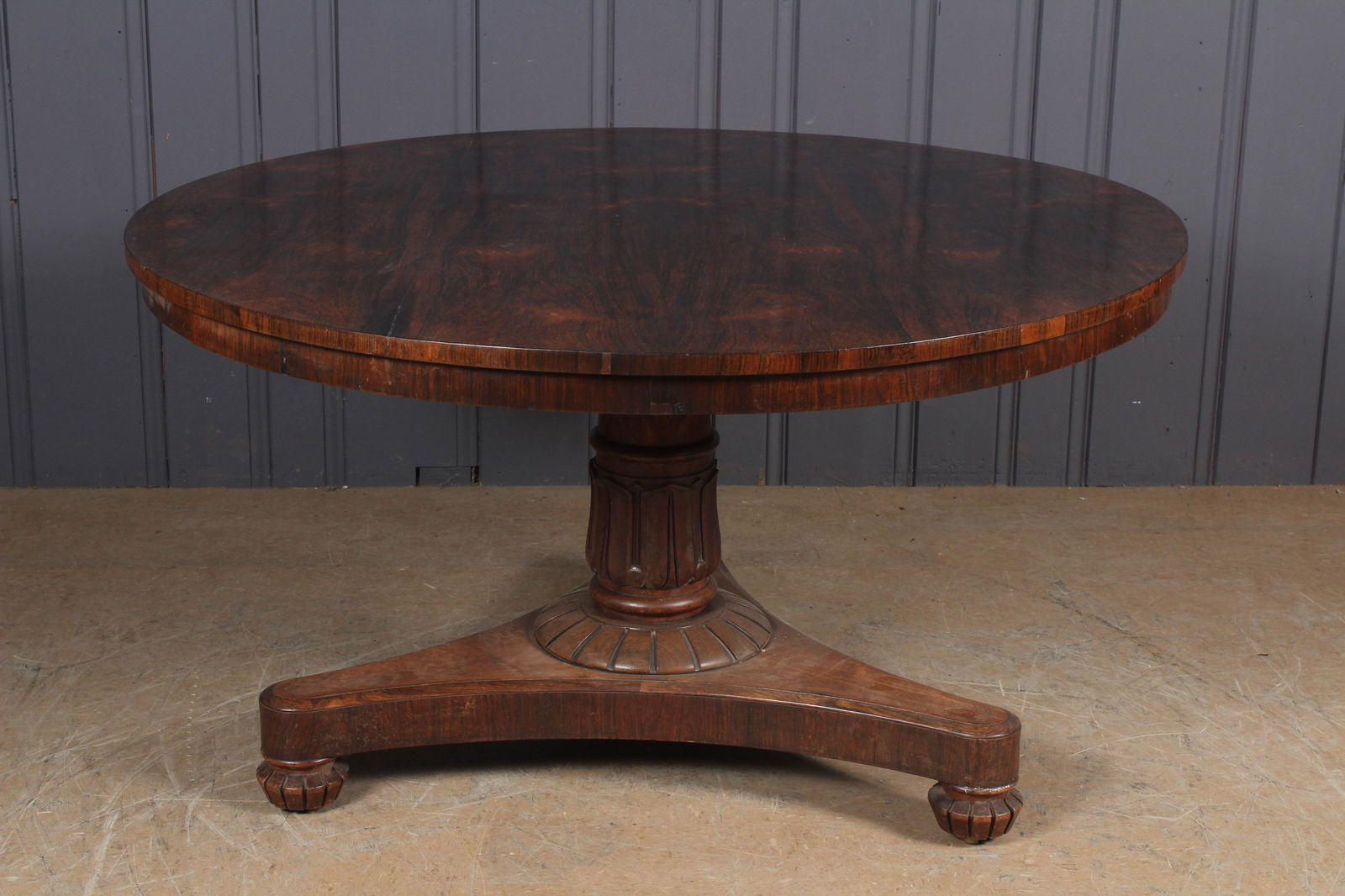 English William IV Rosewood Tilt Top Center Table (1 of 5)