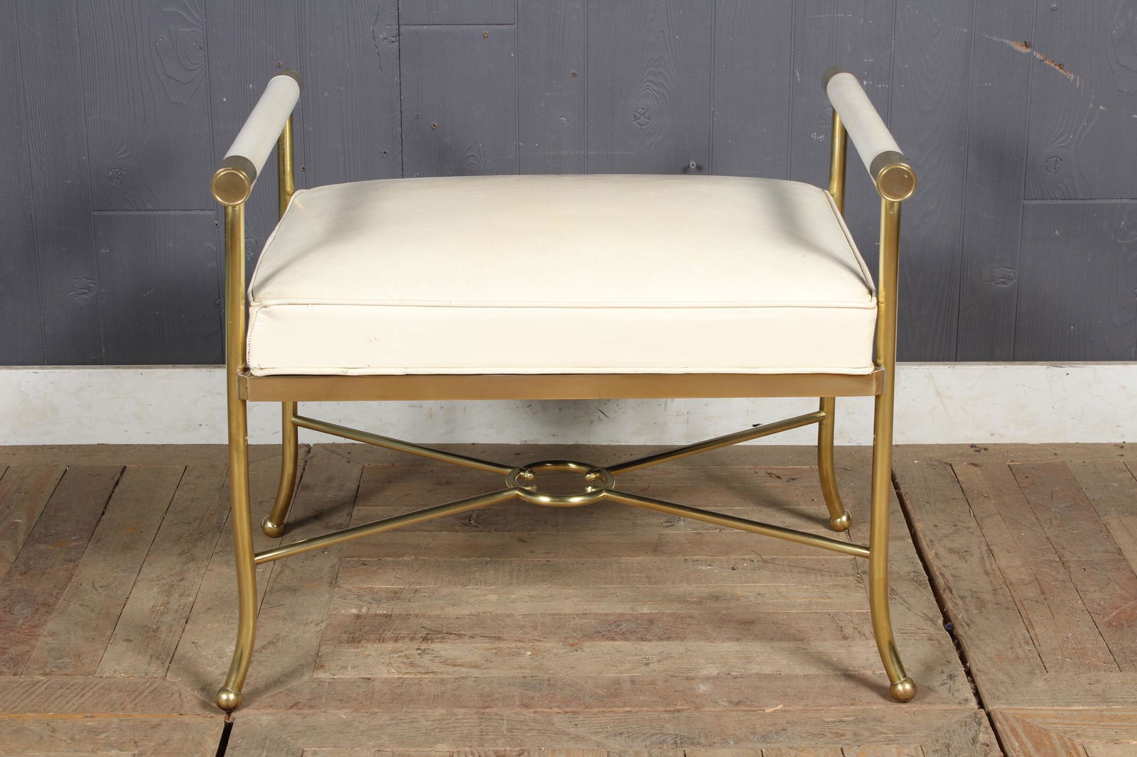 Milo Baughman Leather Bench (1 of 4)