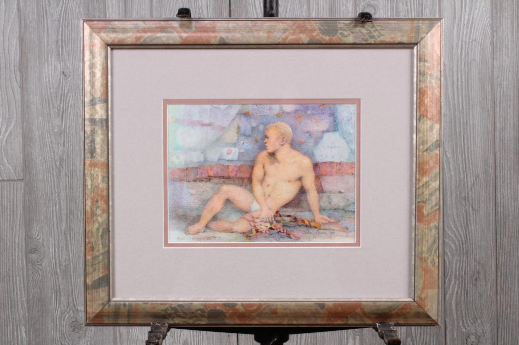 John B Lear (20th C, Pennsylvania) Watercolor 1997: John B Lear (20th C, Pennsylvania) Watercolor 1997. Framed under glass. Size: 12.5" x 15" Sight; 15.75" x 18.25" Frame