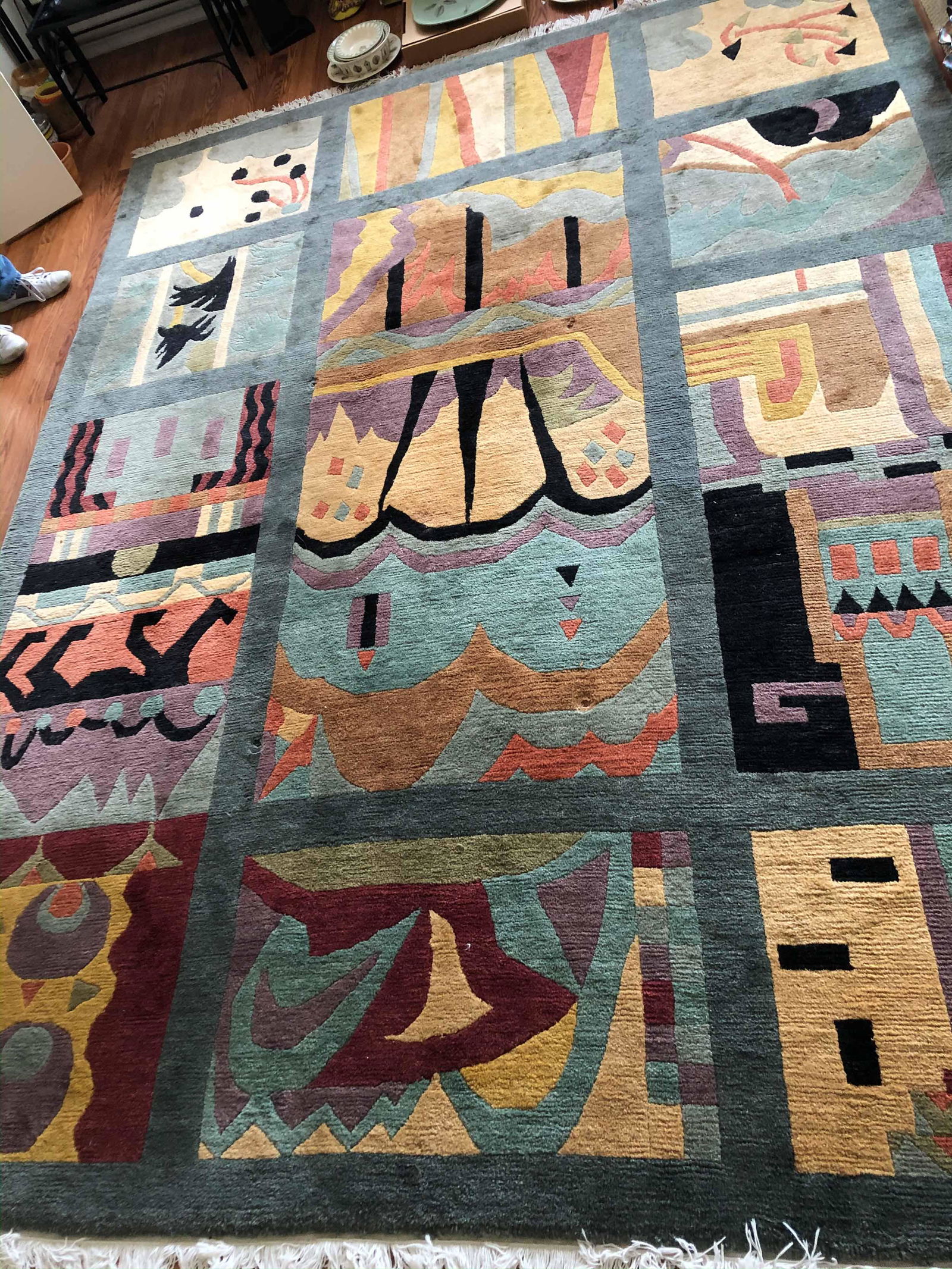 Modernist Rug Labeled Knecht Ag Tufenkian (1 of 3)