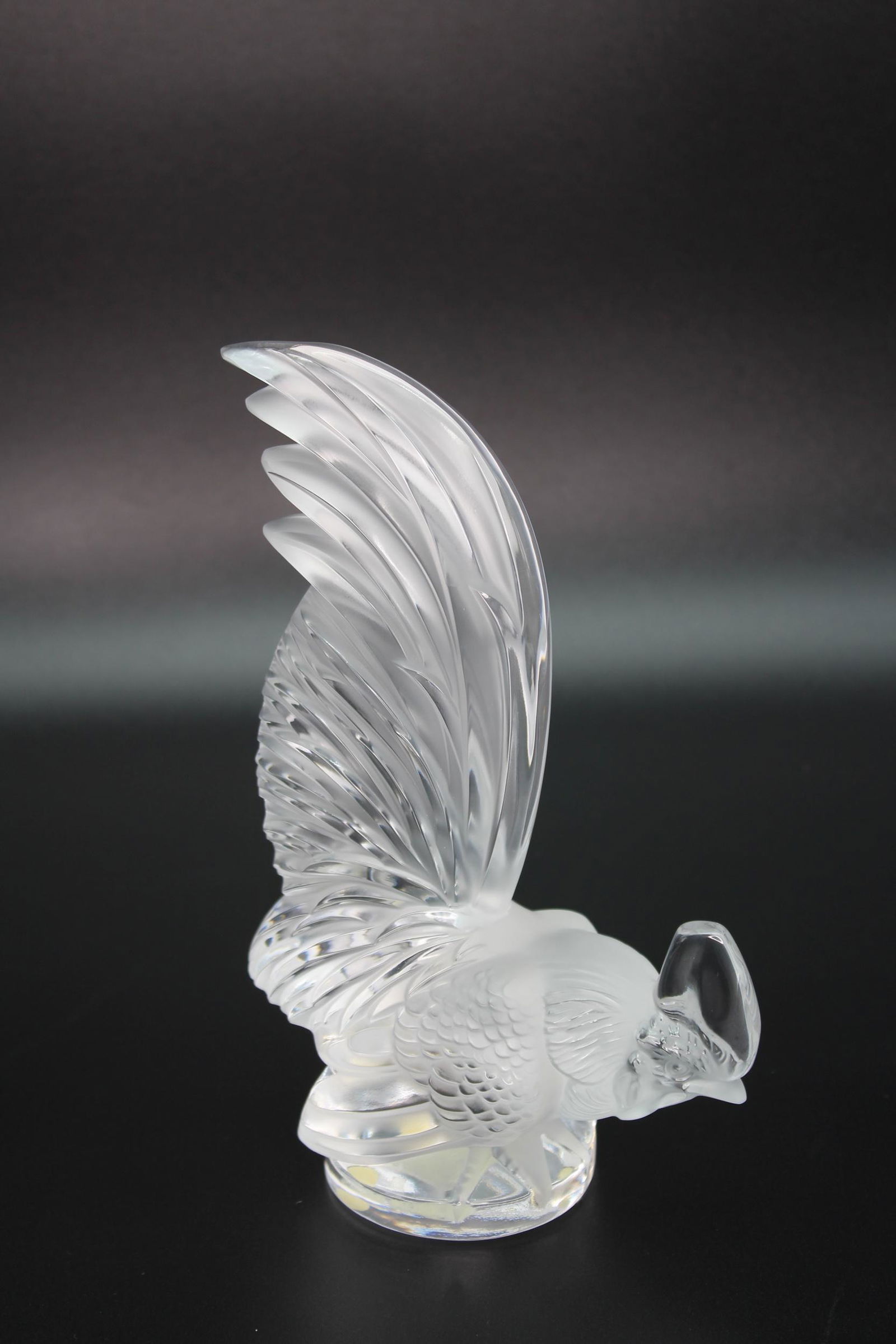 Lalique Crystal Coq Nain Rooster Paperweight (1 of 6)