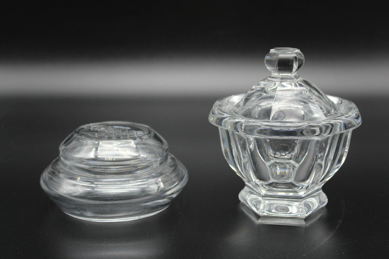 2 Baccarat Crystal Covered Dishes (1 of 8)