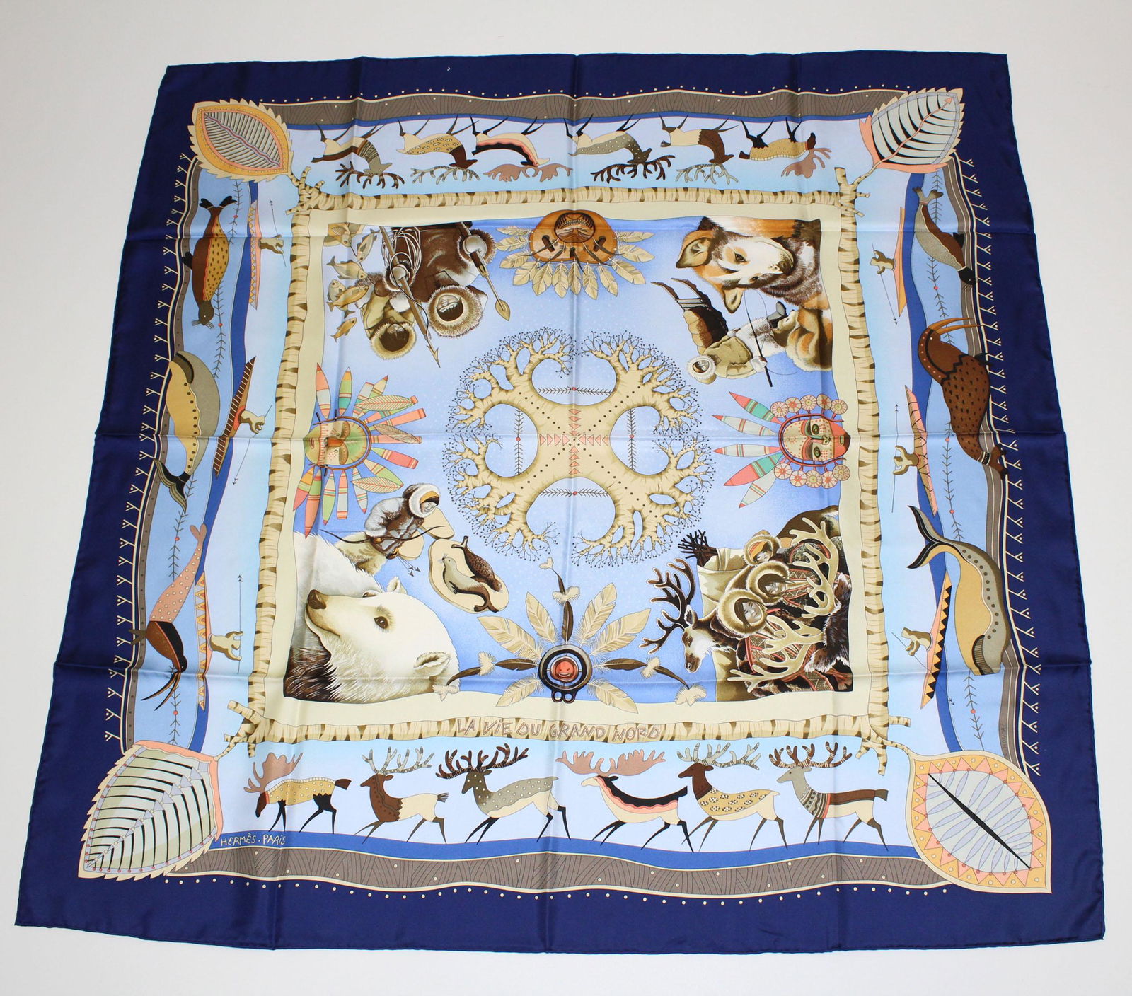 Hermes Silk Scarf La Vie Du Grand Nord (1 of 6)