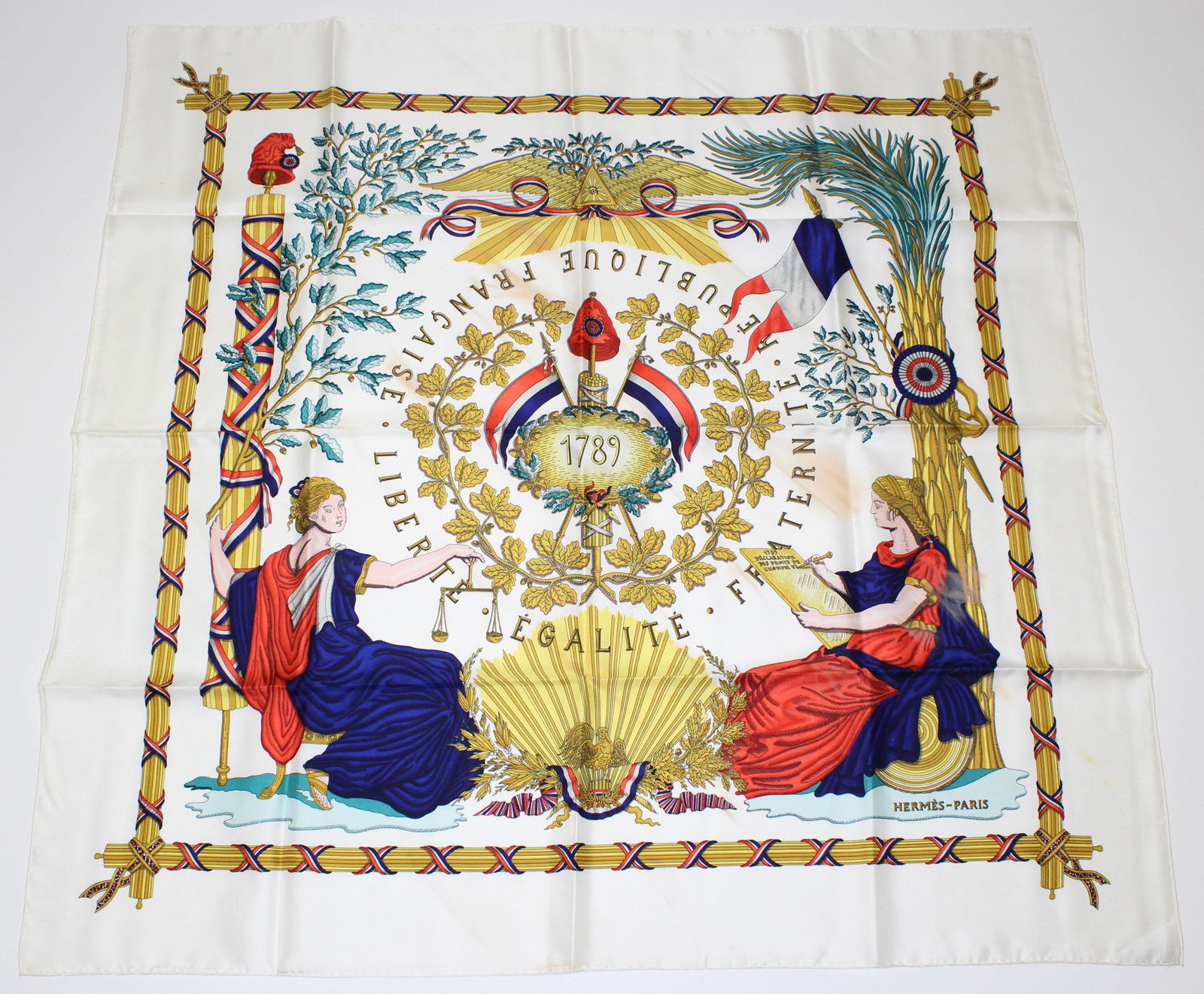 Hermes Silk Scarf Liberte Egalite Fraternite (1 of 6)