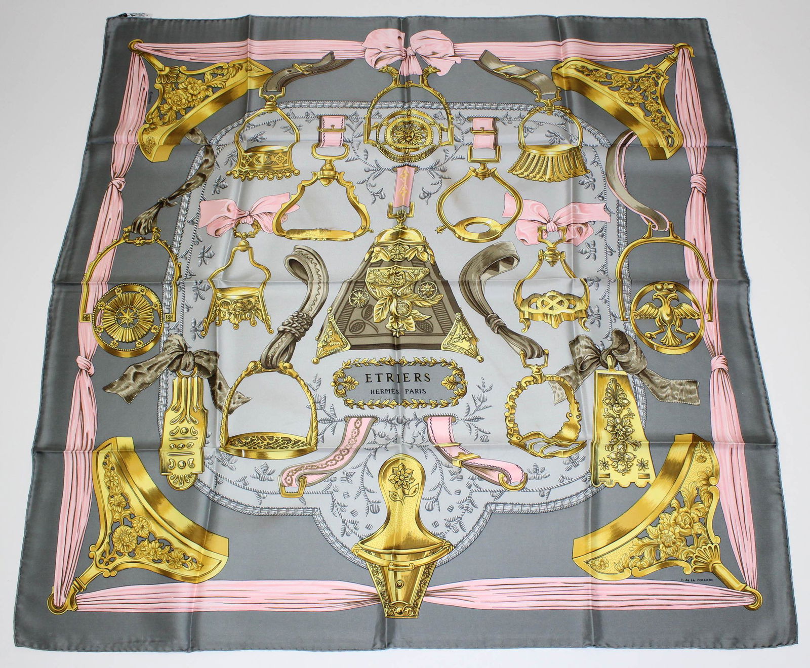 Hermes Silk Scarf Etriers (1 of 4)