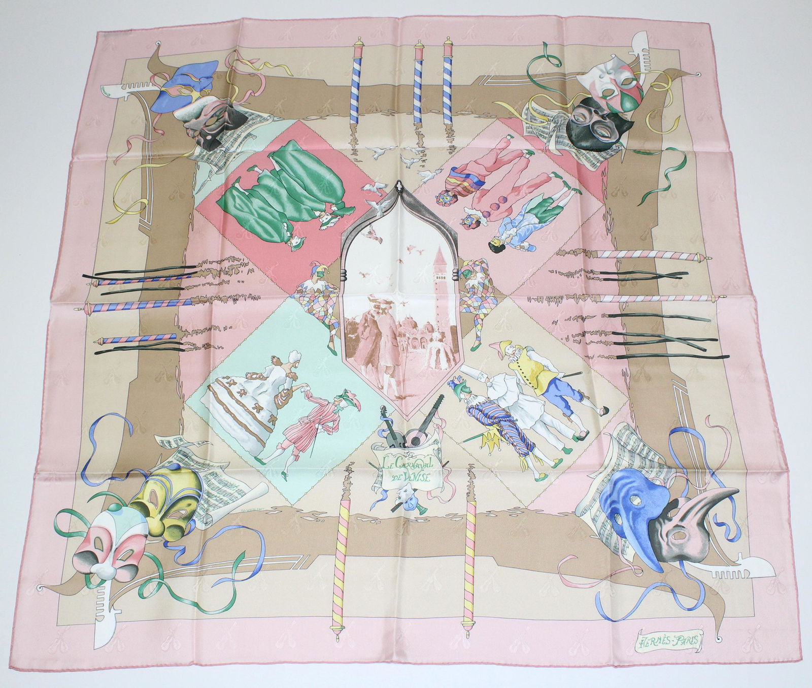 Hermes Paris Le Carnaval de Venise Silk Scarf (1 of 6)