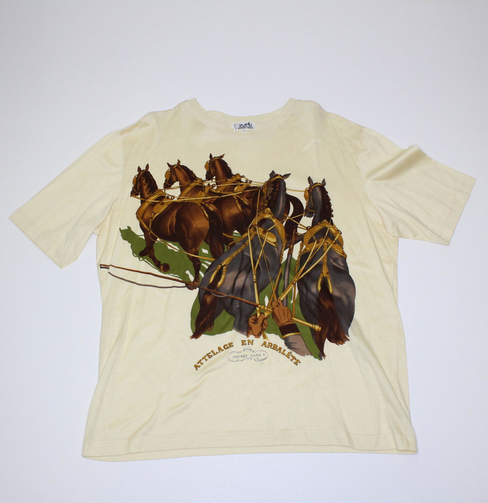 Hermes Attelage en Arbalete Print Shirt (1 of 4)