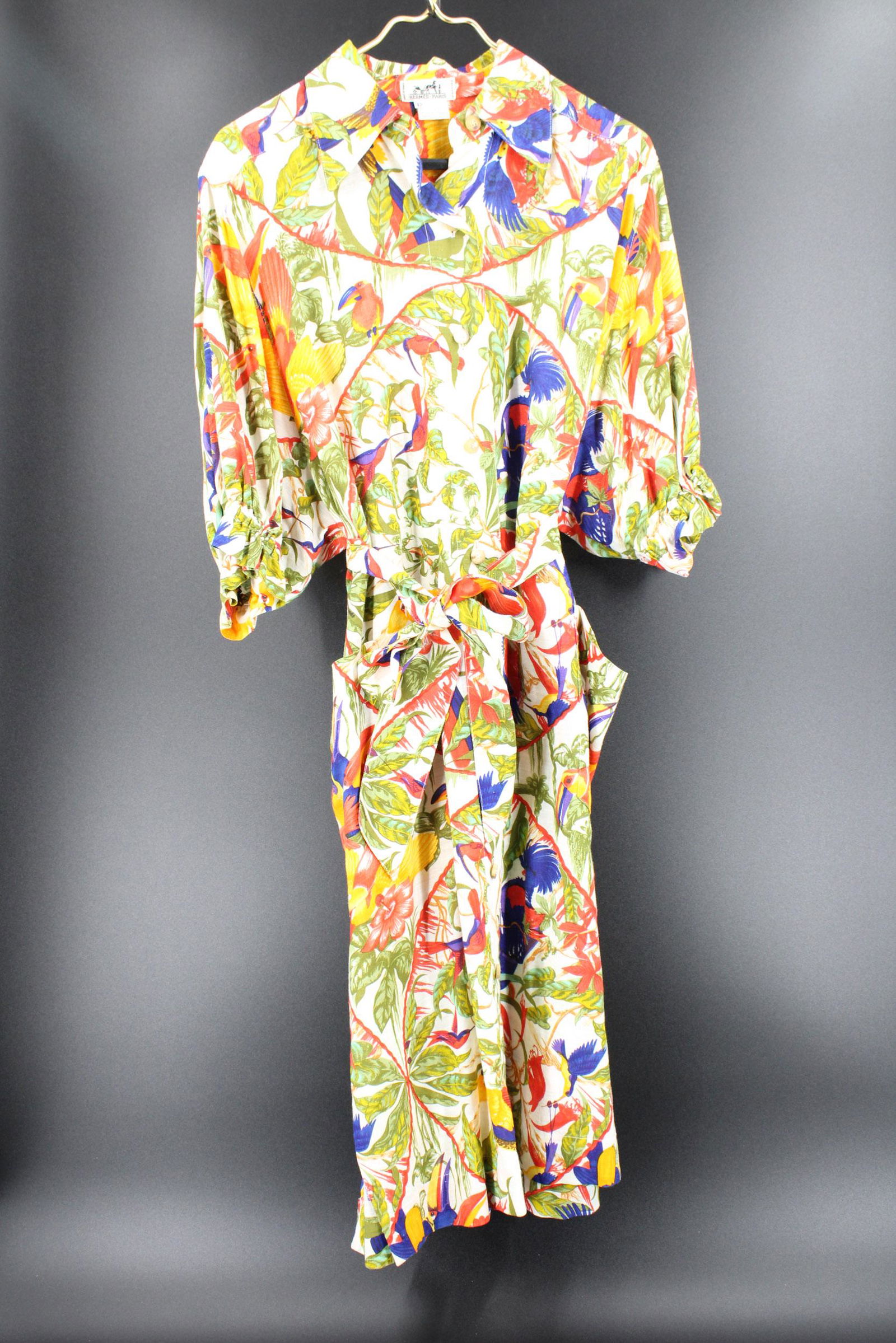 hermes silk dress