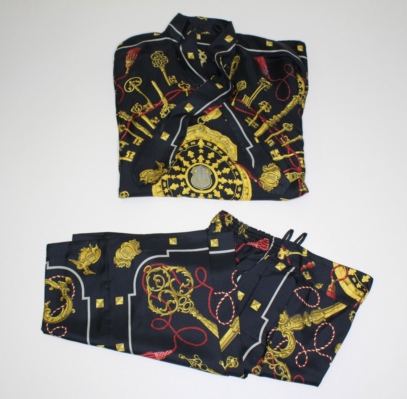 Hermes Silk Les Cles Tunic and Pants Set (1 of 7)