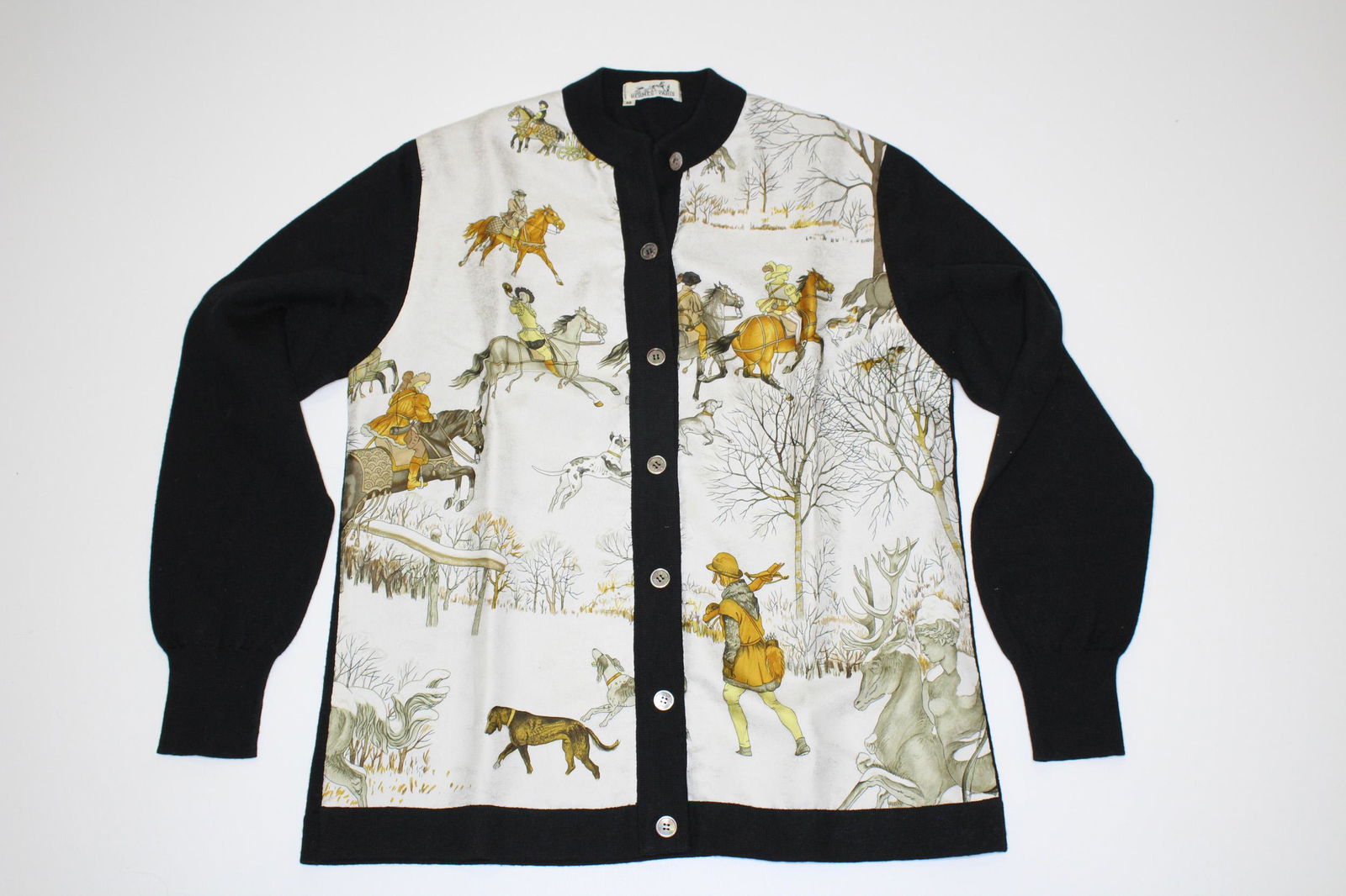 Hermes L'Hiver Silk Print Sweater (1 of 4)