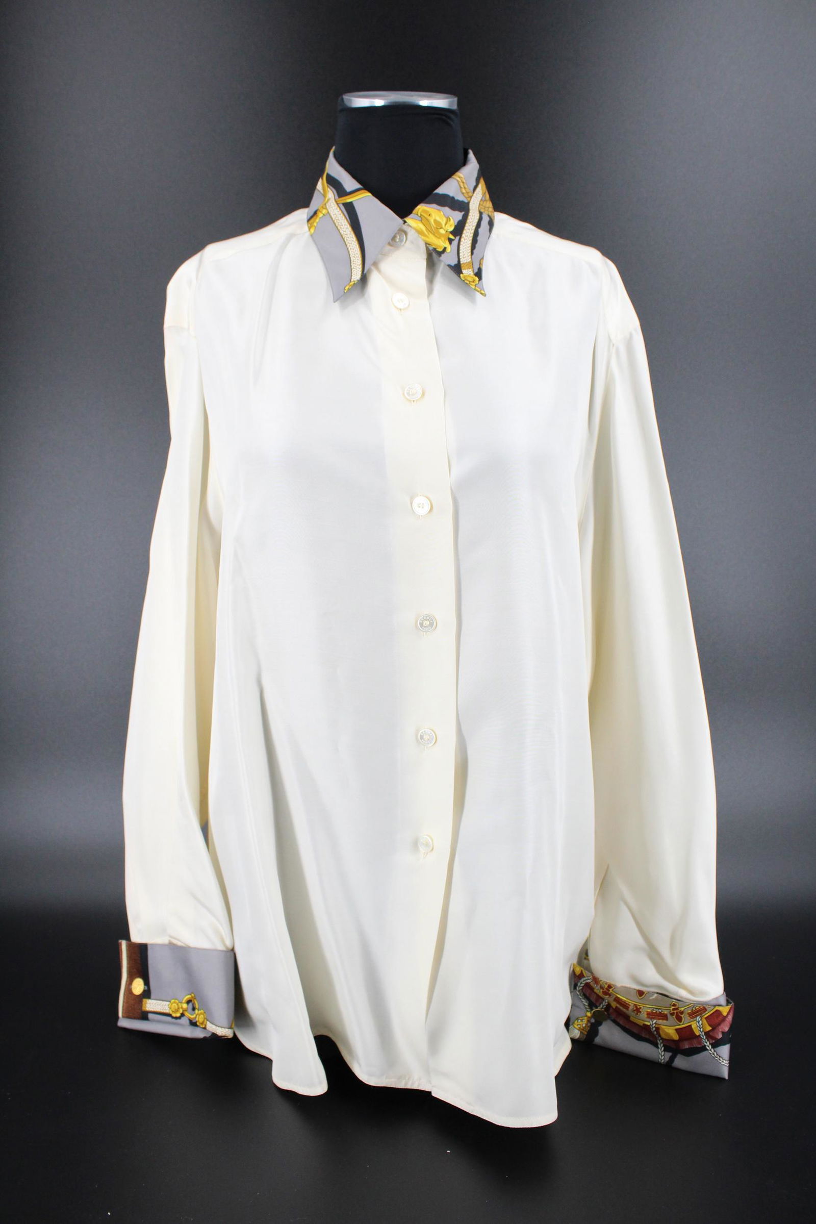 Hermes Silk Long Sleeve Shirt (1 of 5)