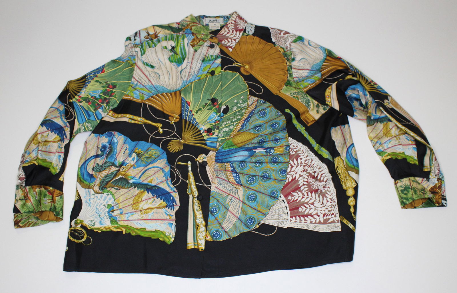 Hermes Brise de Charme Silk Long Sleeve Shirt (1 of 4)