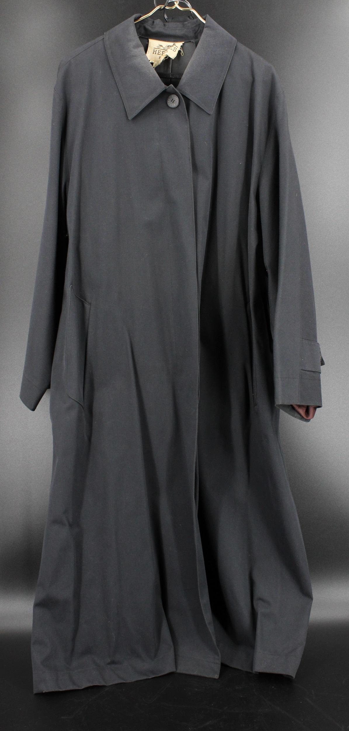 Hermes Black Full Length Overcoat (1 of 5)