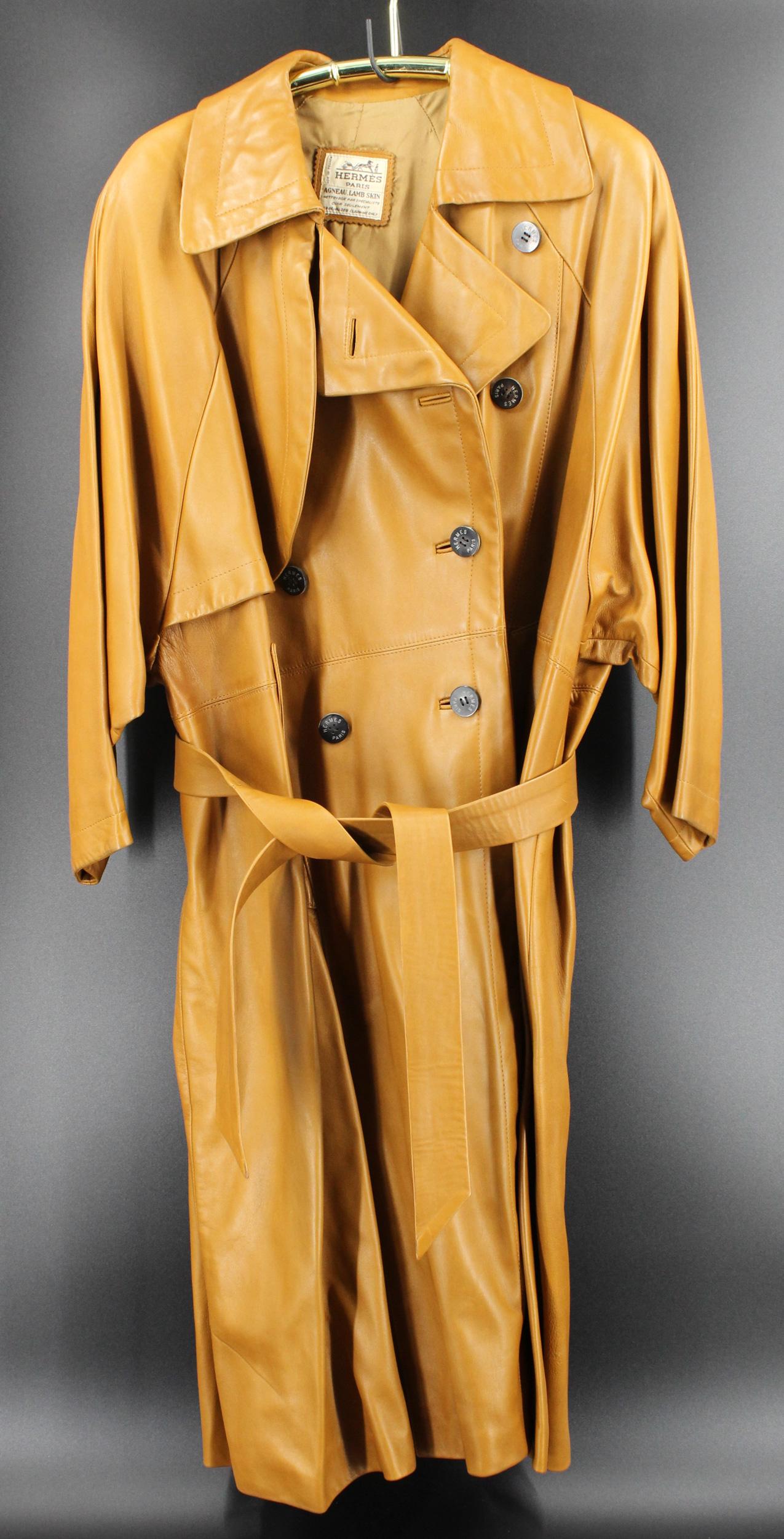 Hermes Lambskin Leather Coat (1 of 10)