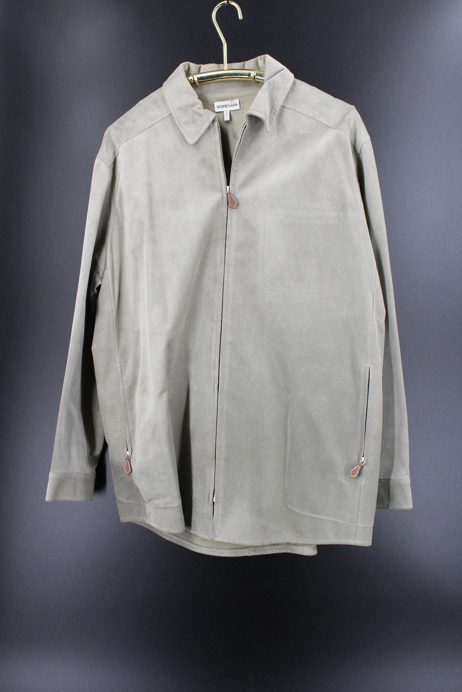 Hermes Suede Leather Jacket (1 of 3)