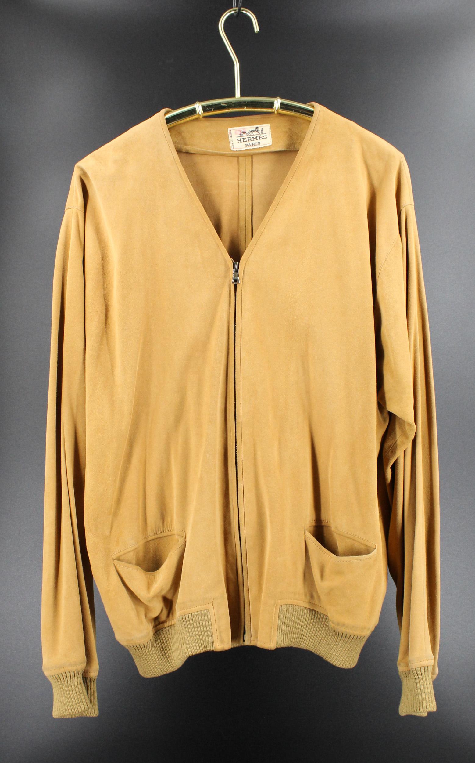 Hermes Brown Suede Jacket (1 of 3)