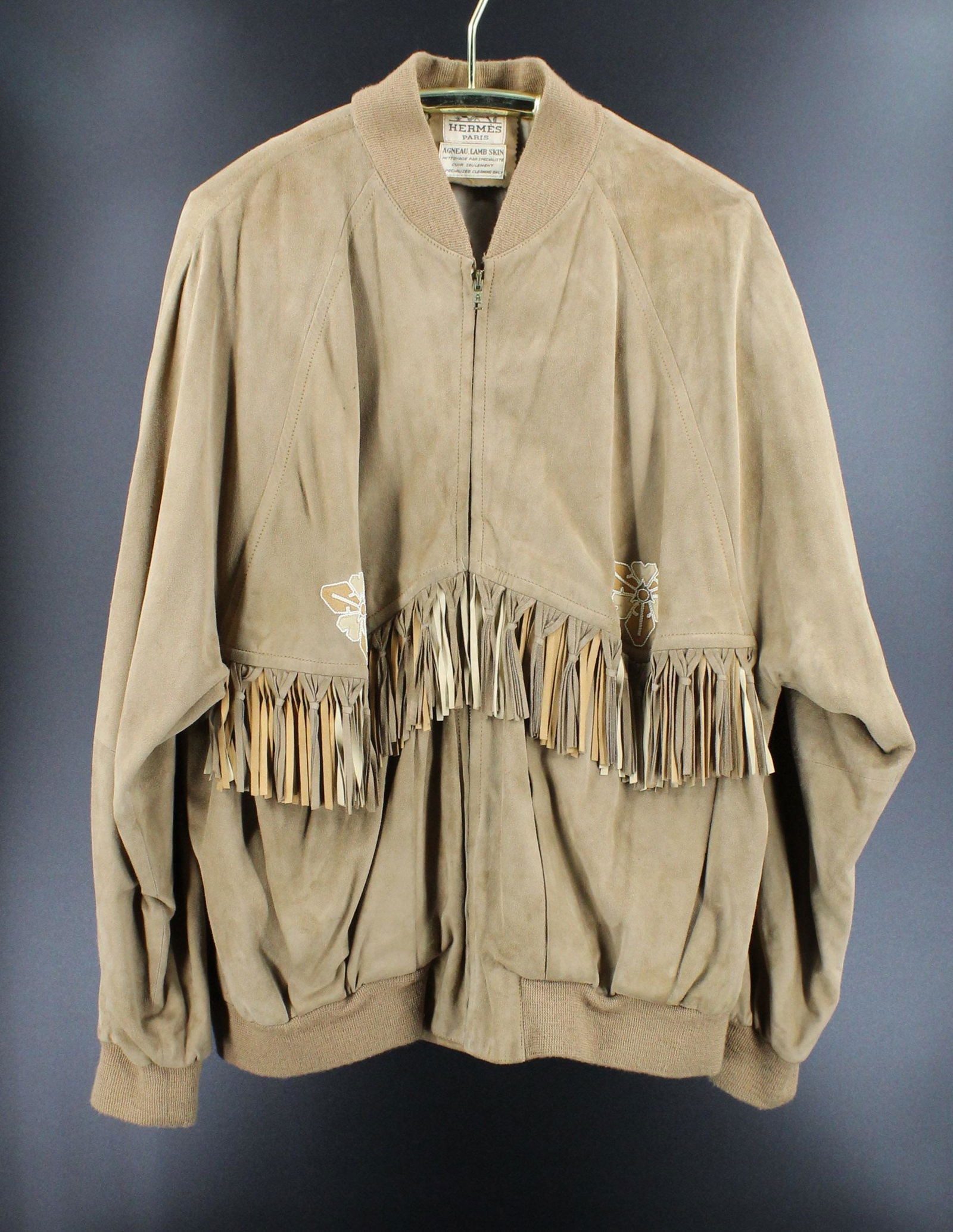 Hermes Western Style Suede Jacket (1 of 3)