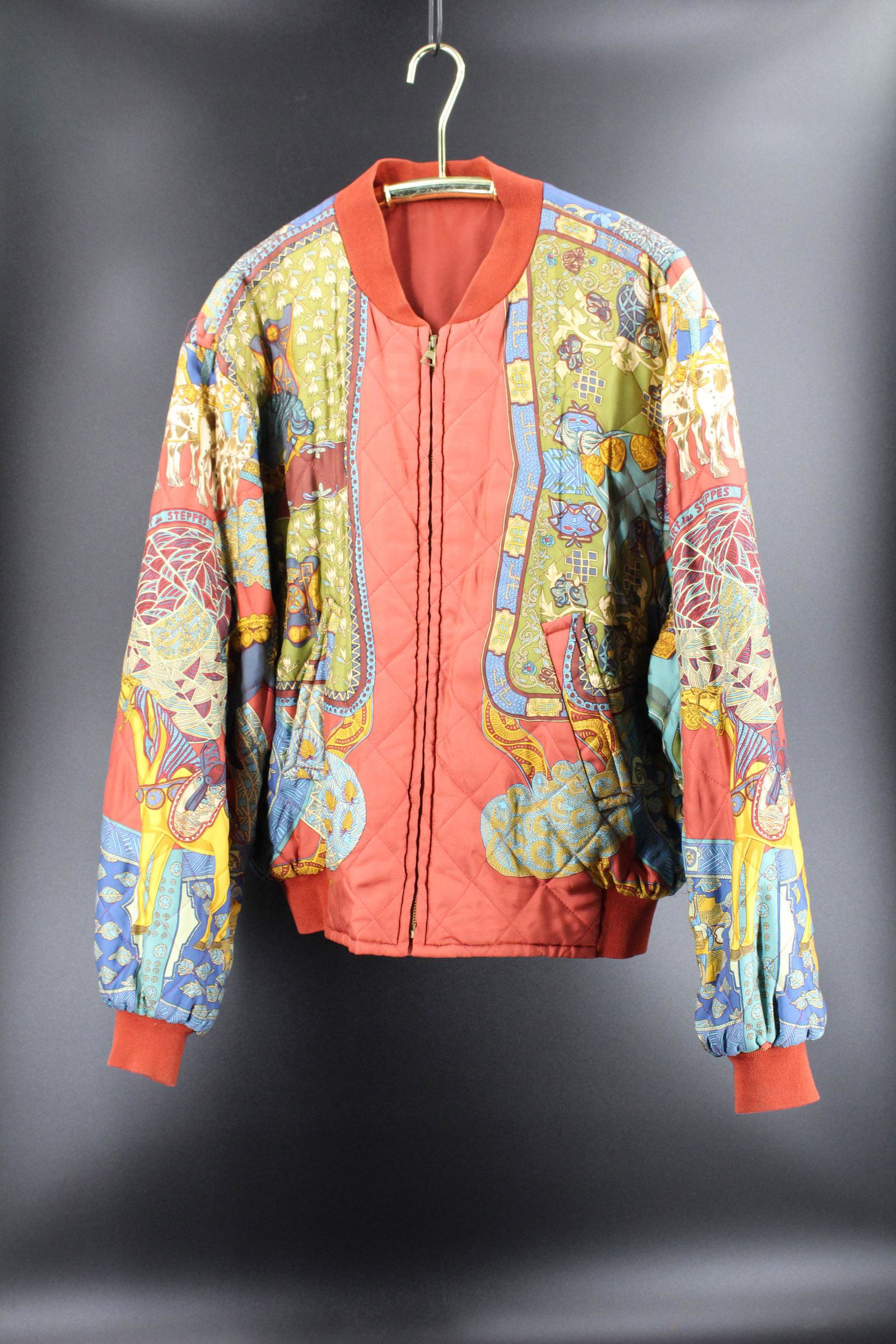 Hermes Silk Reversible Bomber Jacket (1 of 6)