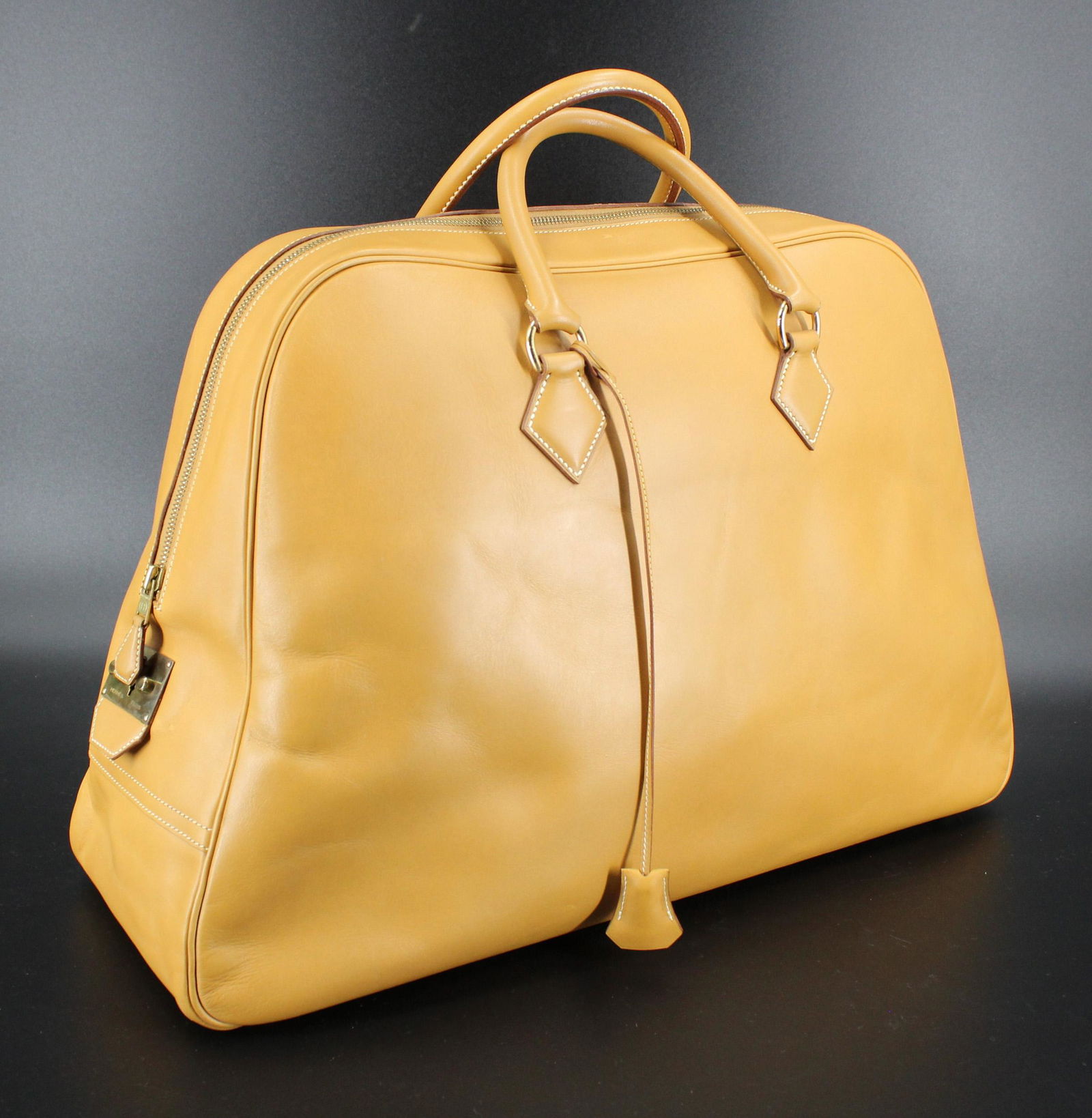 Hermes Simplon Leather Travel Bag (1 of 12)