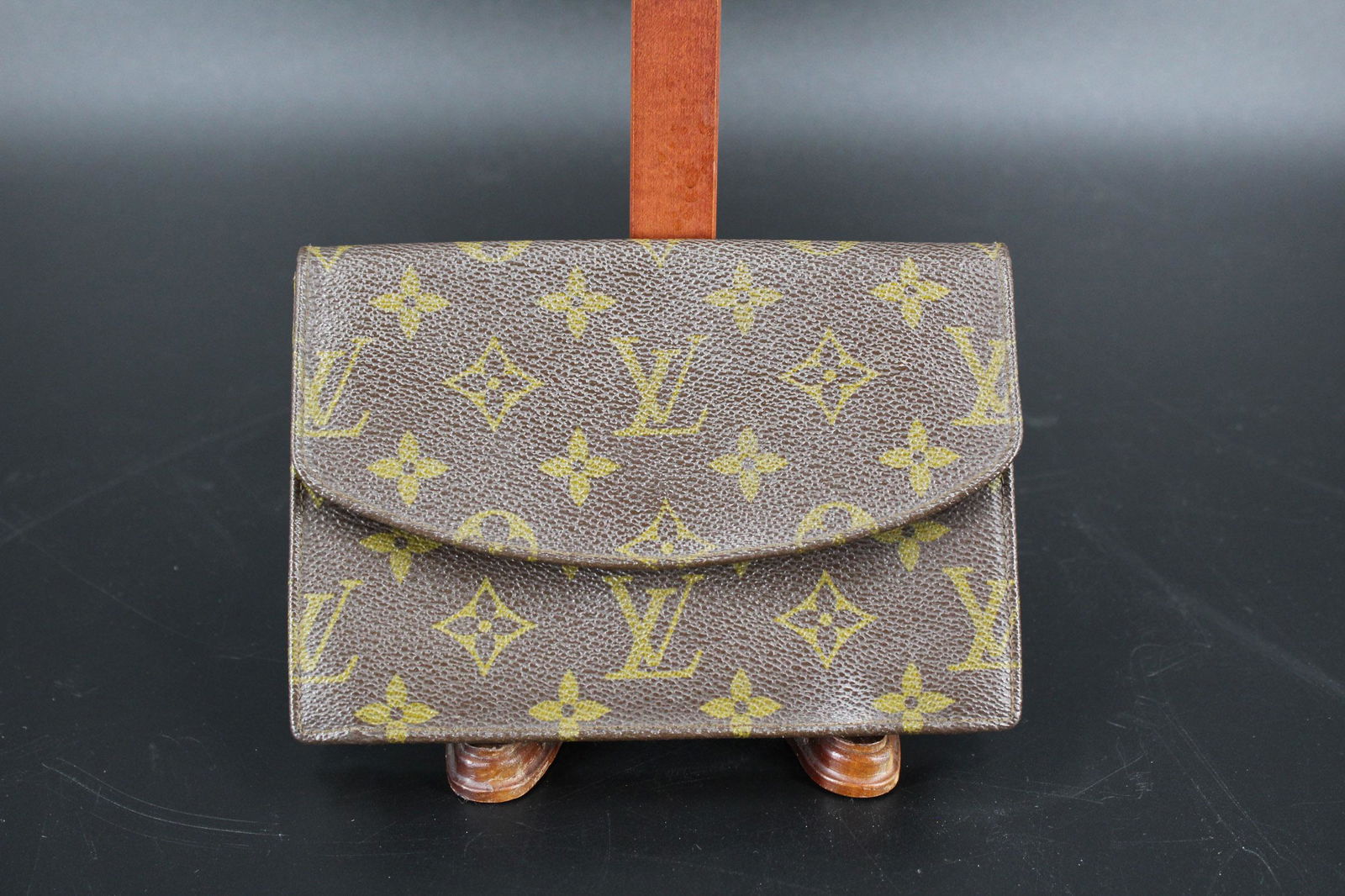 Louis Vuitton Monogram Canvas Leather Clutch (1 of 8)