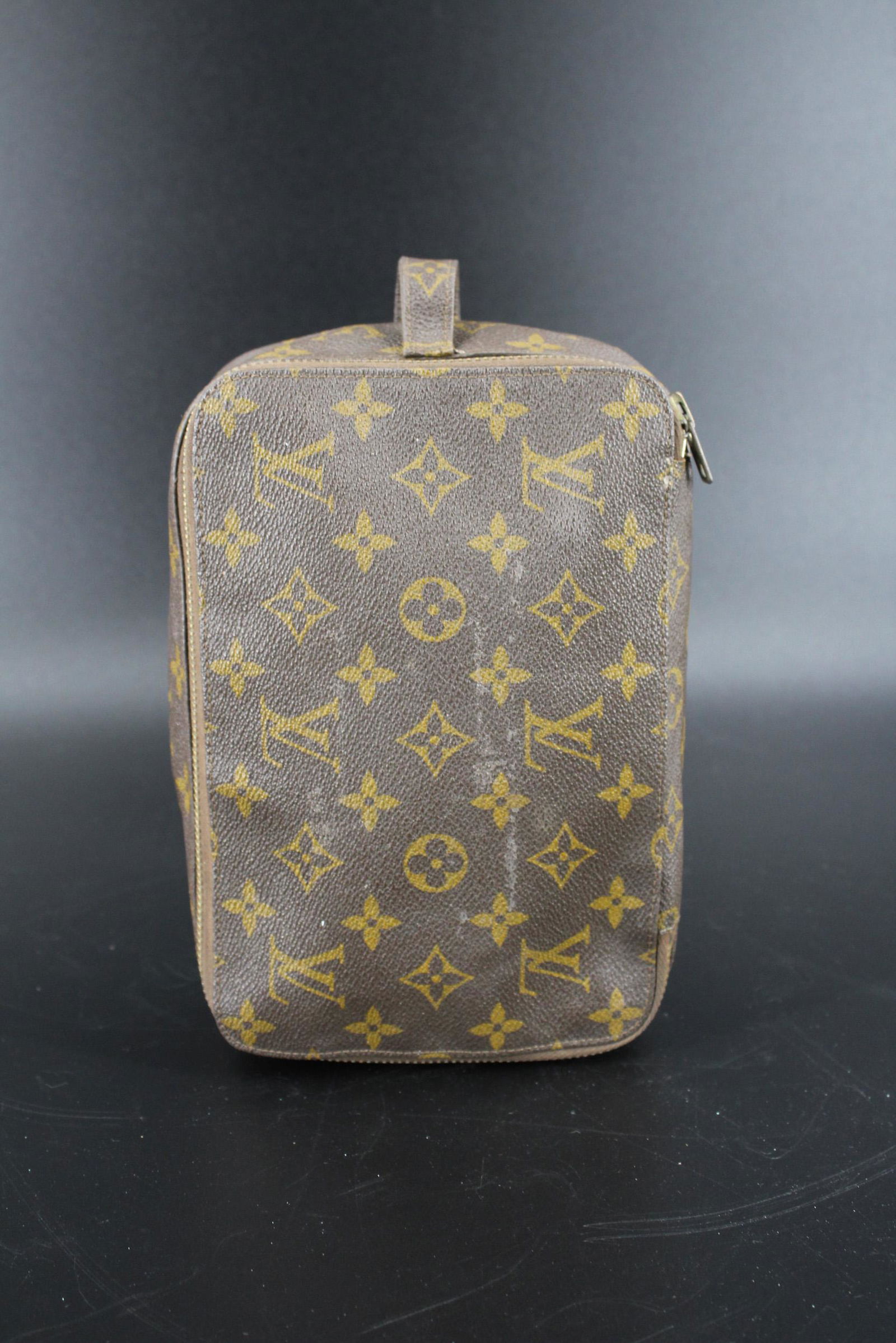 Louis Vuitton Monogram Canvas Leather Cosmetic Bag (1 of 7)