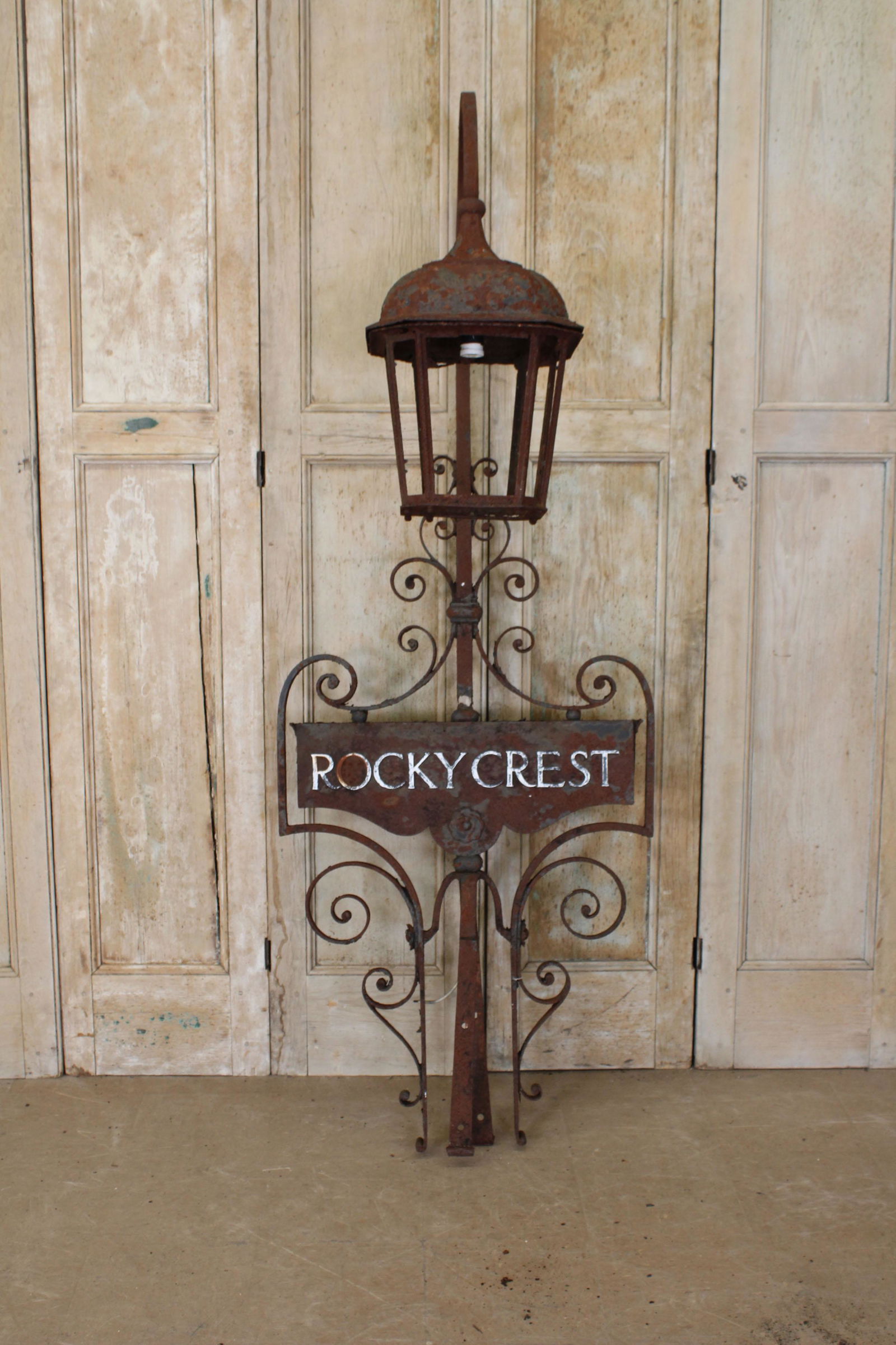 Rocky Crest Wrought Iron Lantern (1 of 9)