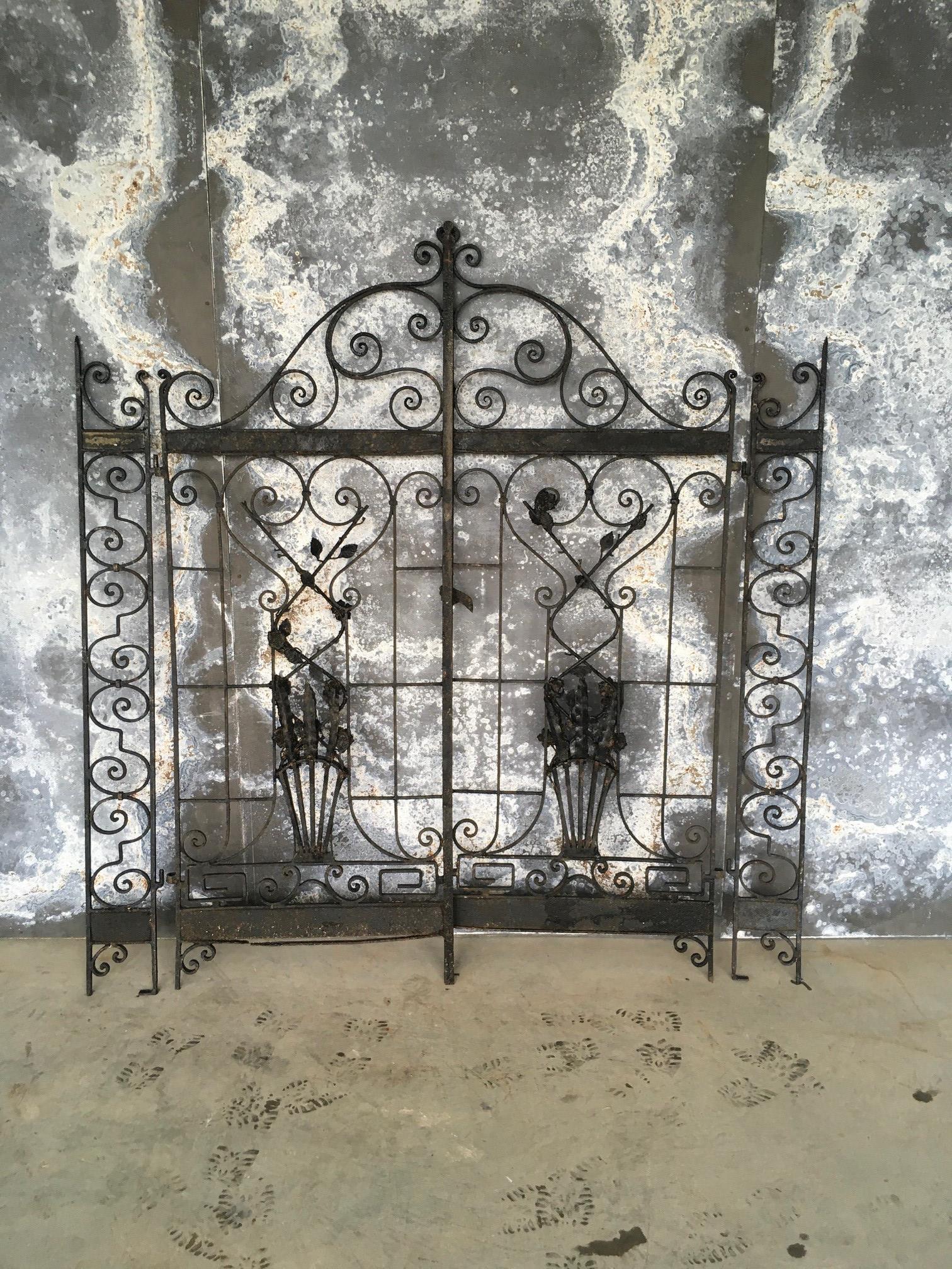 Continental Wrought Iron Garden Gates (1 of 4)