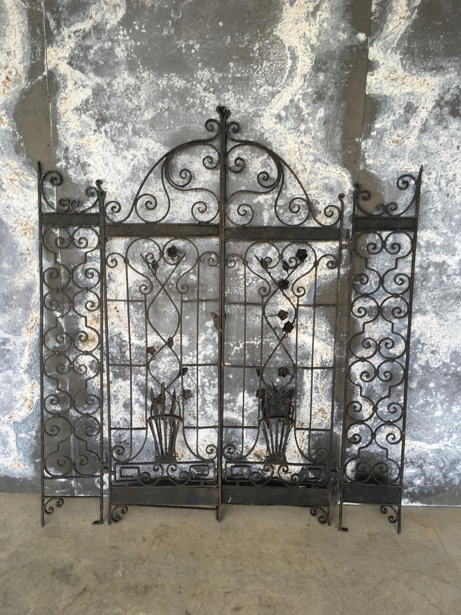 Continental Wrought Iron Garden Gates (1 of 4)