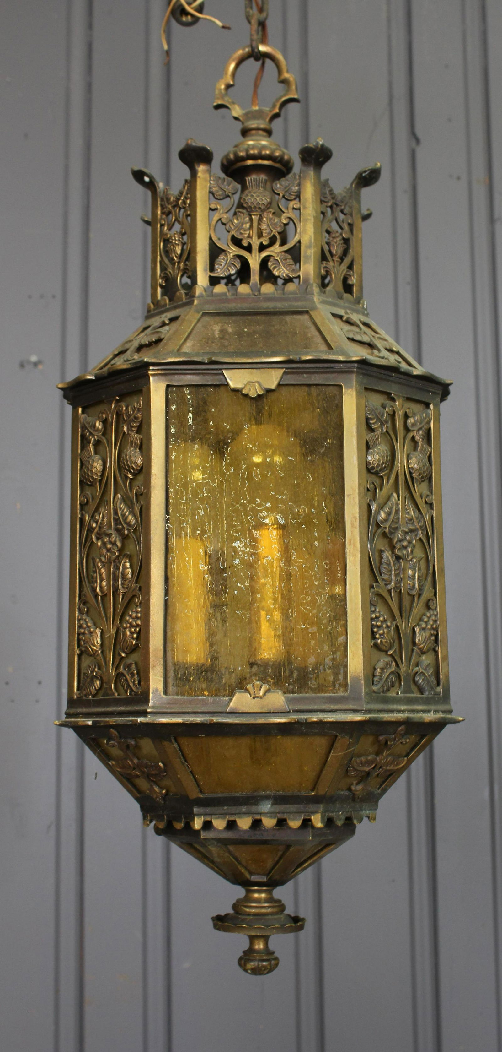 Aesthetic Movement Style Bronze Pendant Lantern (1 of 7)