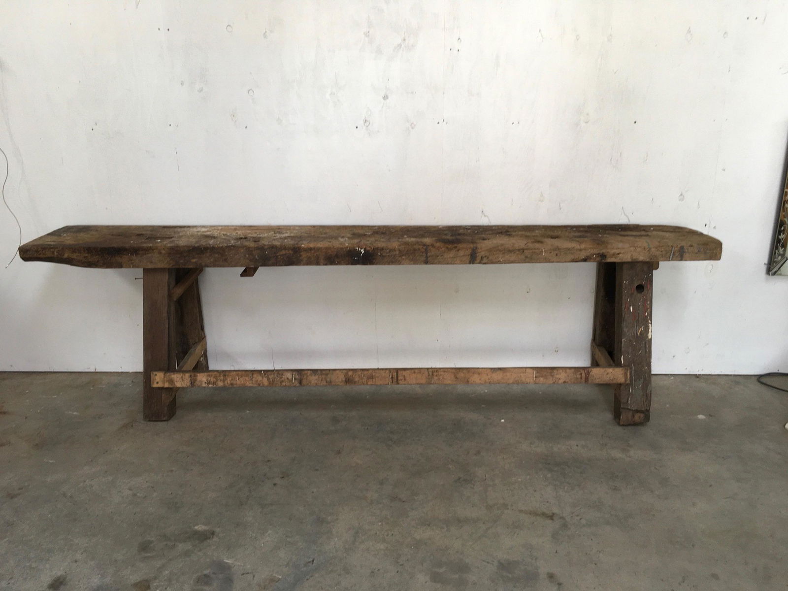 Rustic French Timber Work Table (1 of 4)