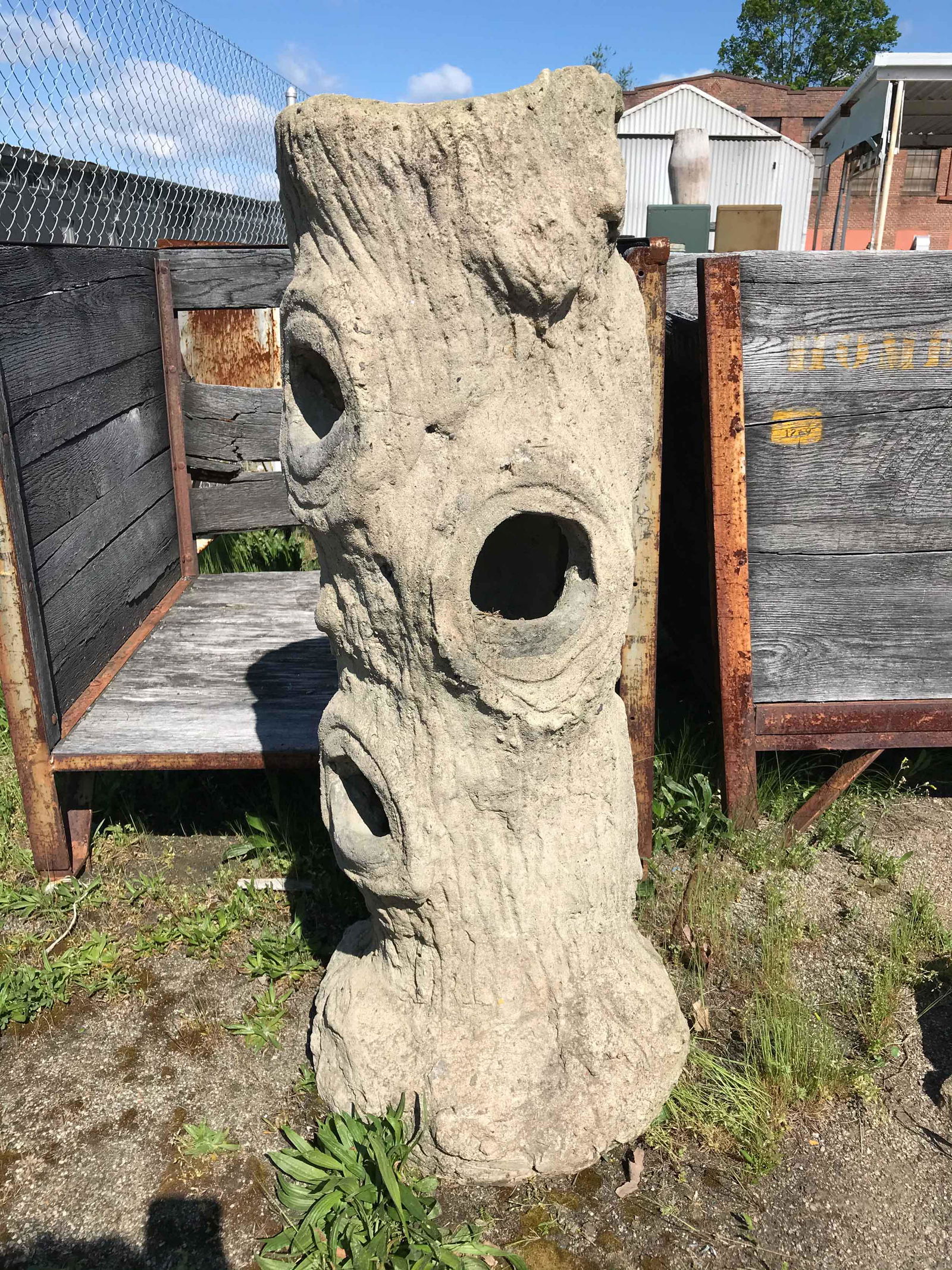 Large Scale French Faux Bois Garden Planter (1 of 2)