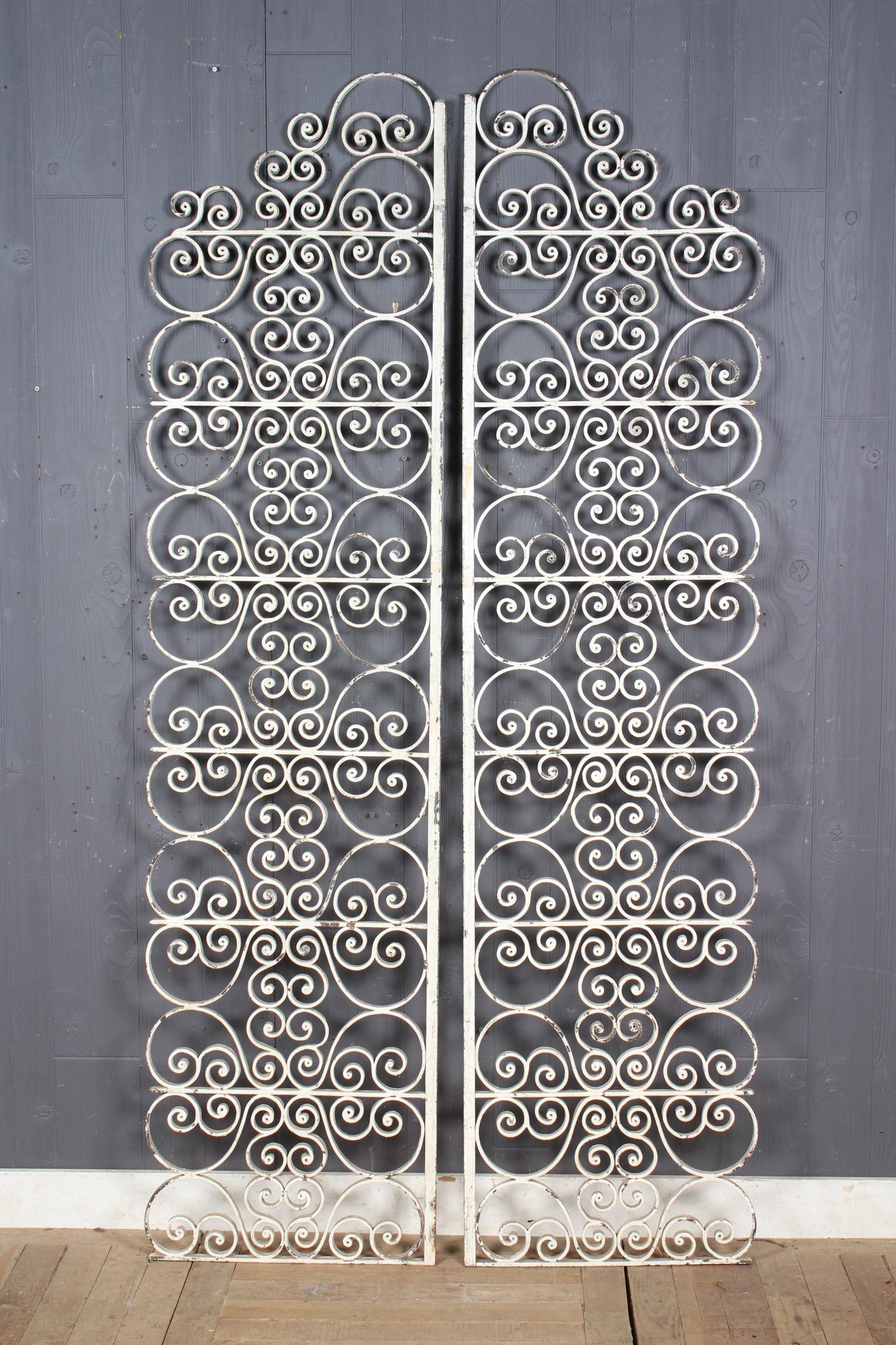 Pair Painted Wrought Iron Transom Panels (1 of 5)